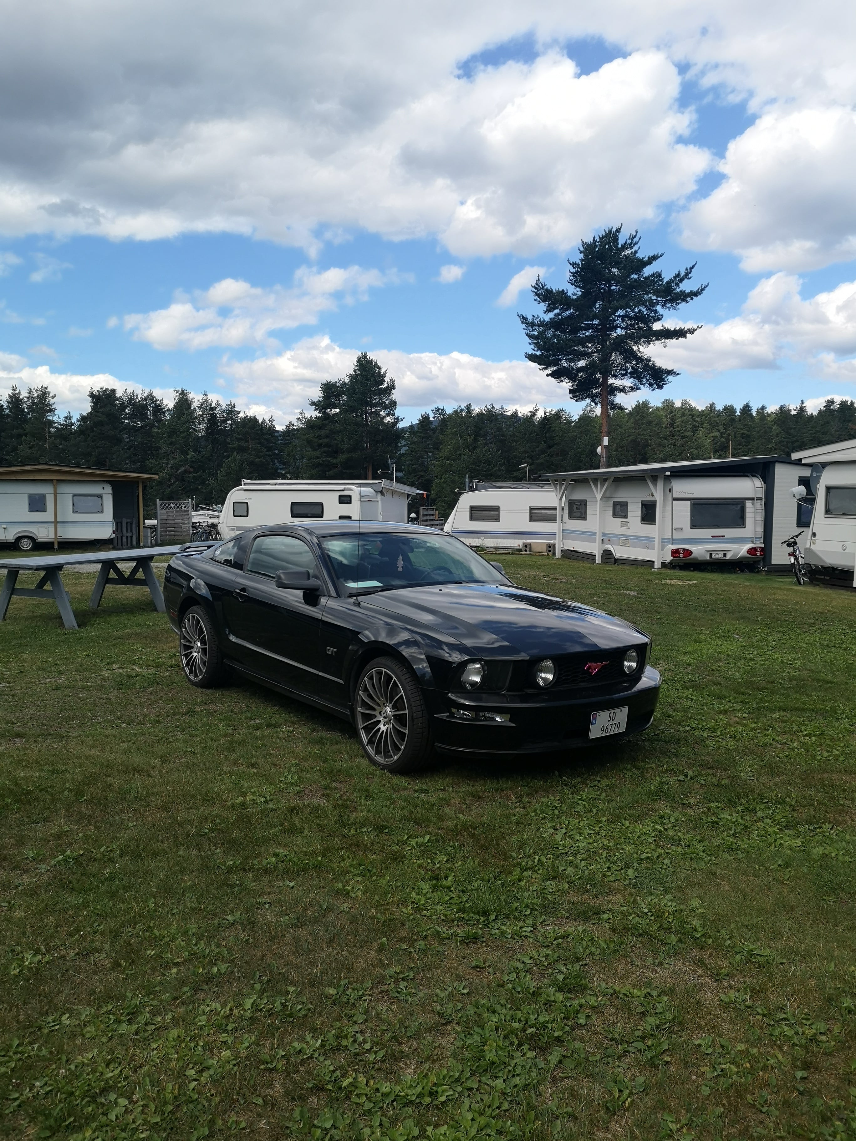 Ford Mustang med Vinterdekk