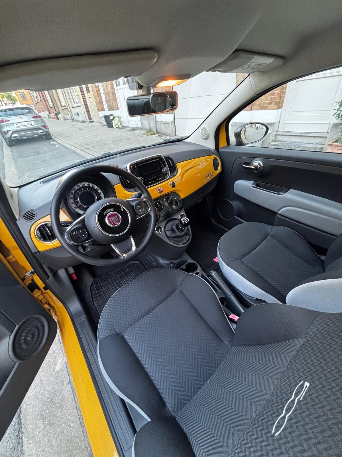 Fiat 500 met USB-oplaadpoorten