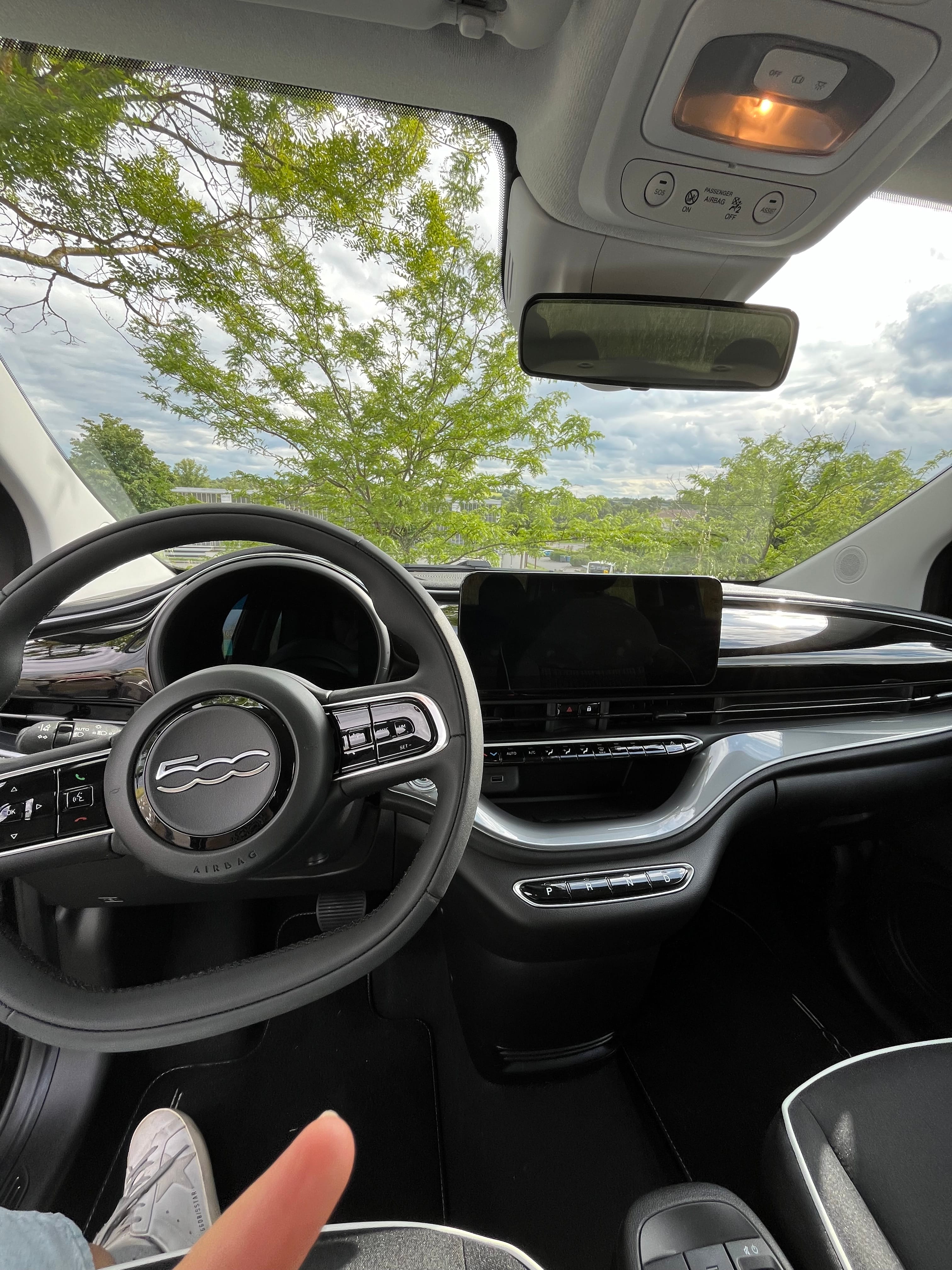 Fiat 500e avec GPS