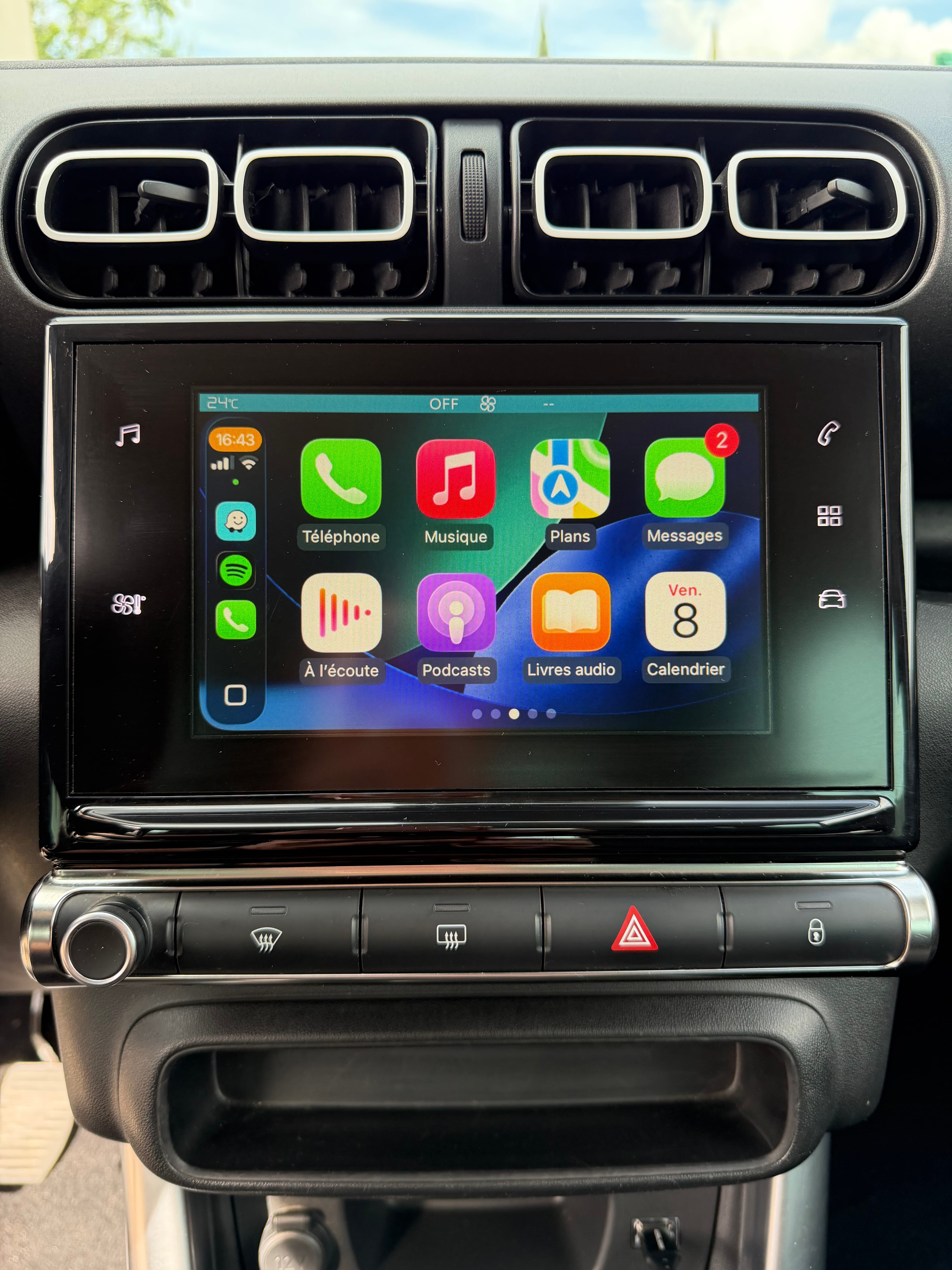 Citroen C3 Aircross avec Apple CarPlay