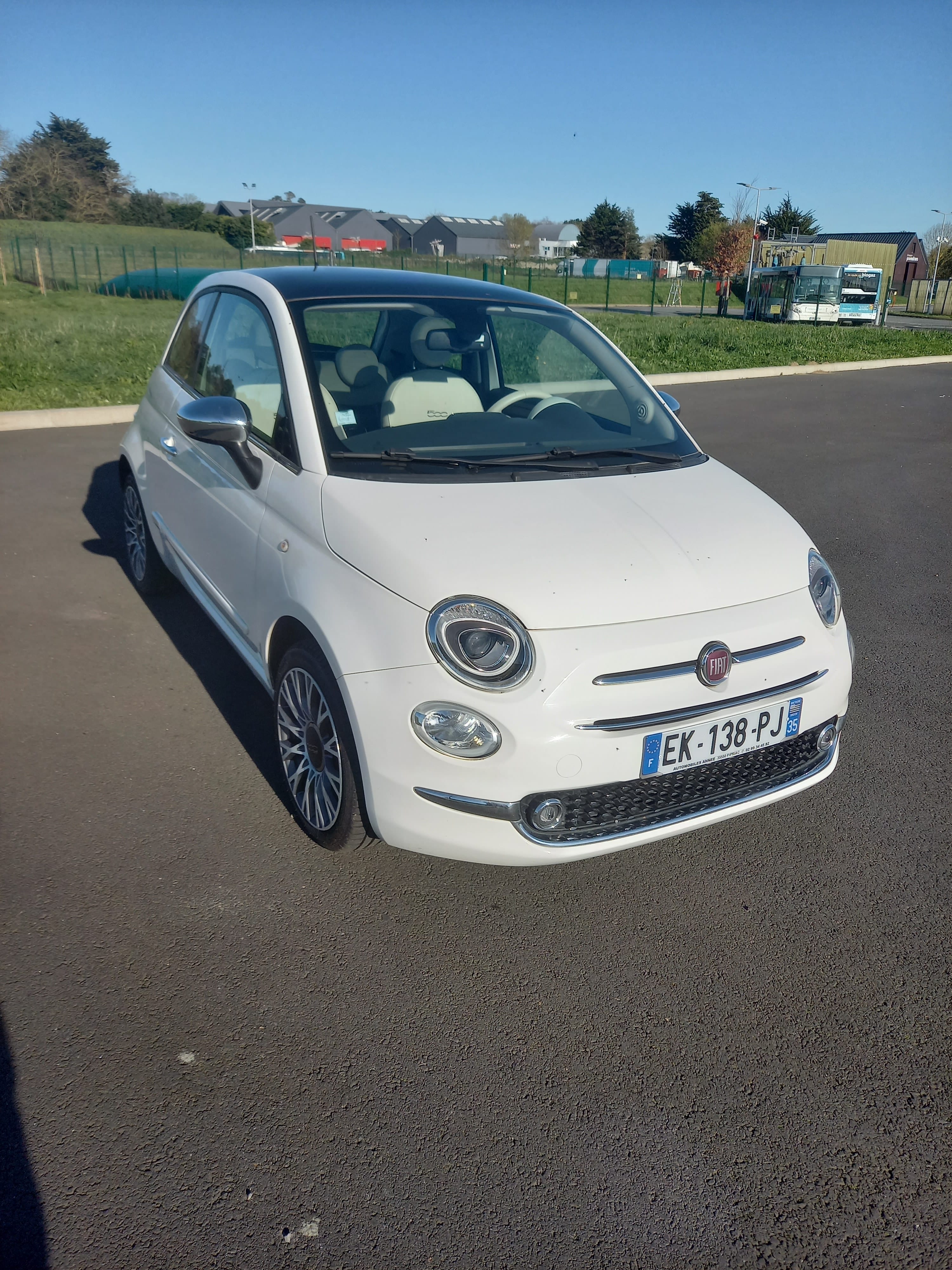 Fiat 500 Lounge Faible km toit panoramique, 2016, Essence 95