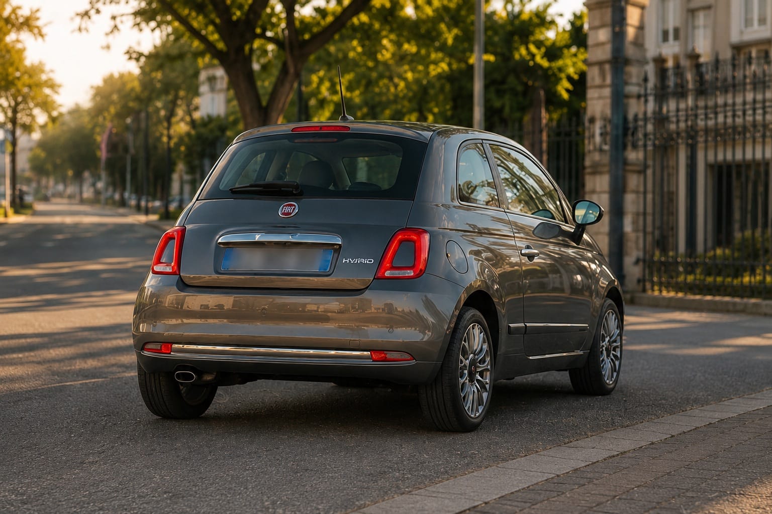 Fiat 500 C Hybride  Citadine fiable & économique – Bordeaux / Bègles / Gare Saint-Jean avec Port USB