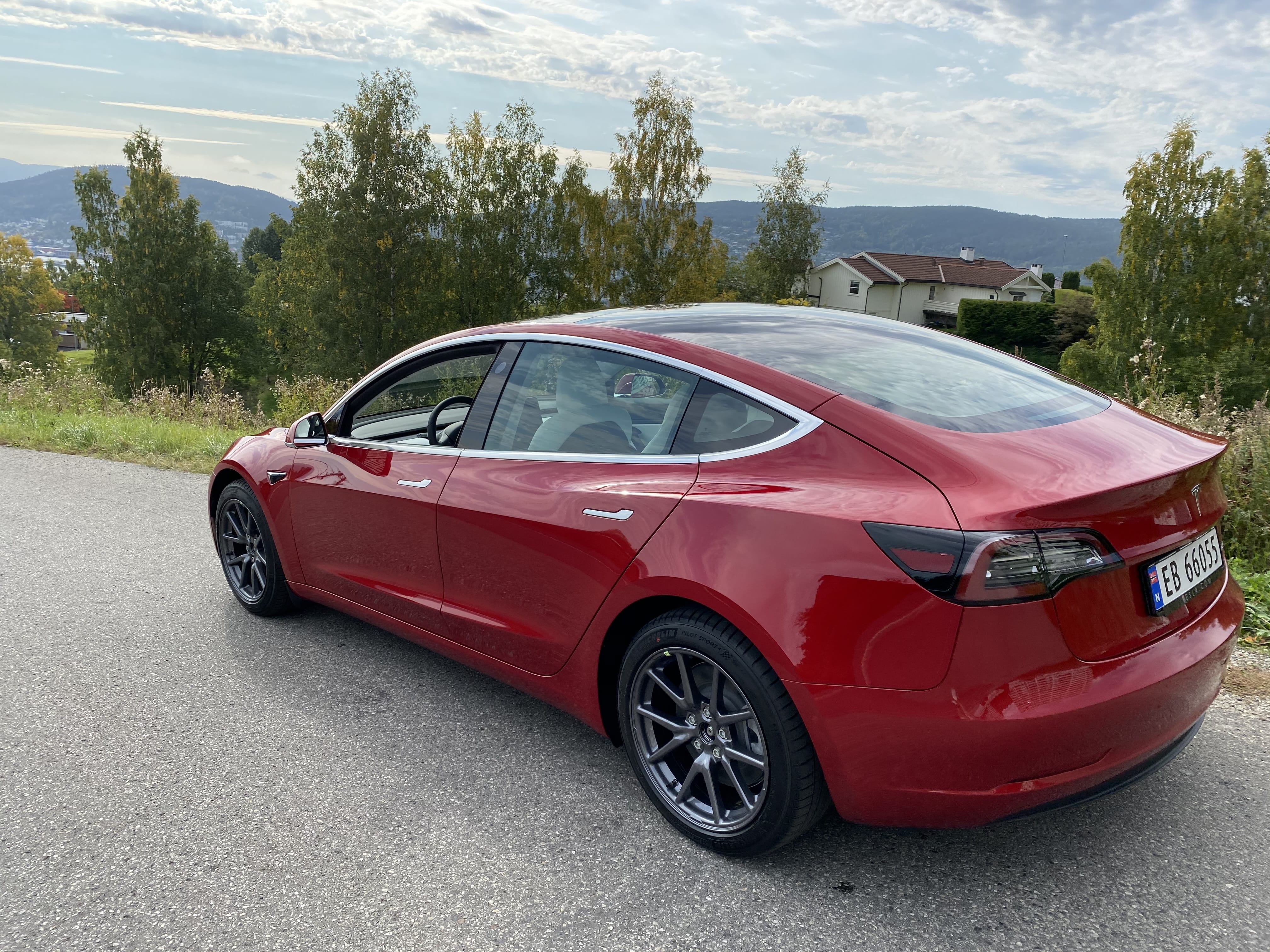 Tesla Model 3 med Dashcam