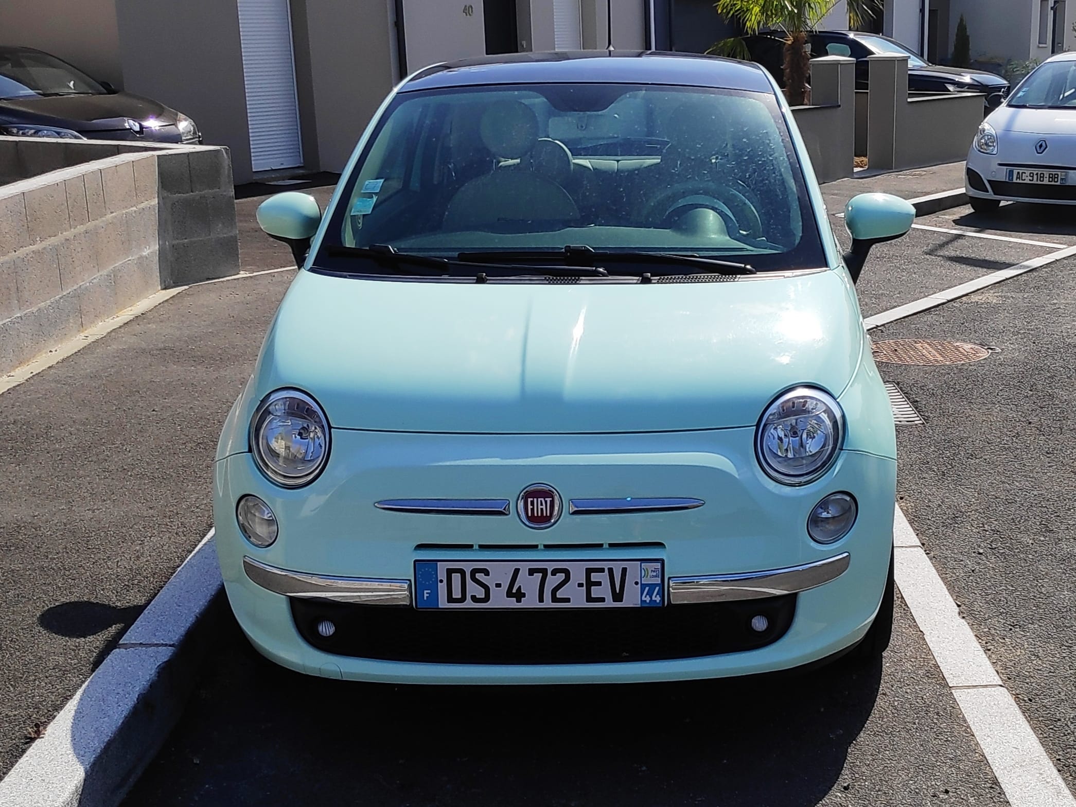 Fiat 500 vert menthe