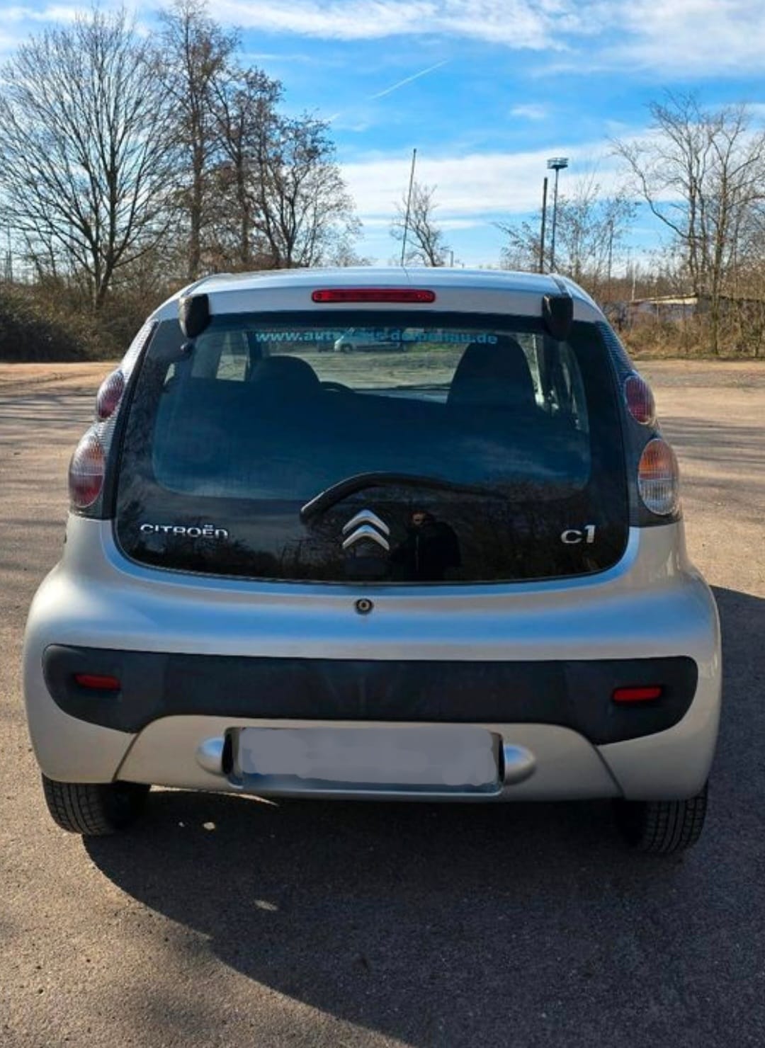 Citroen C1 with Snow chains