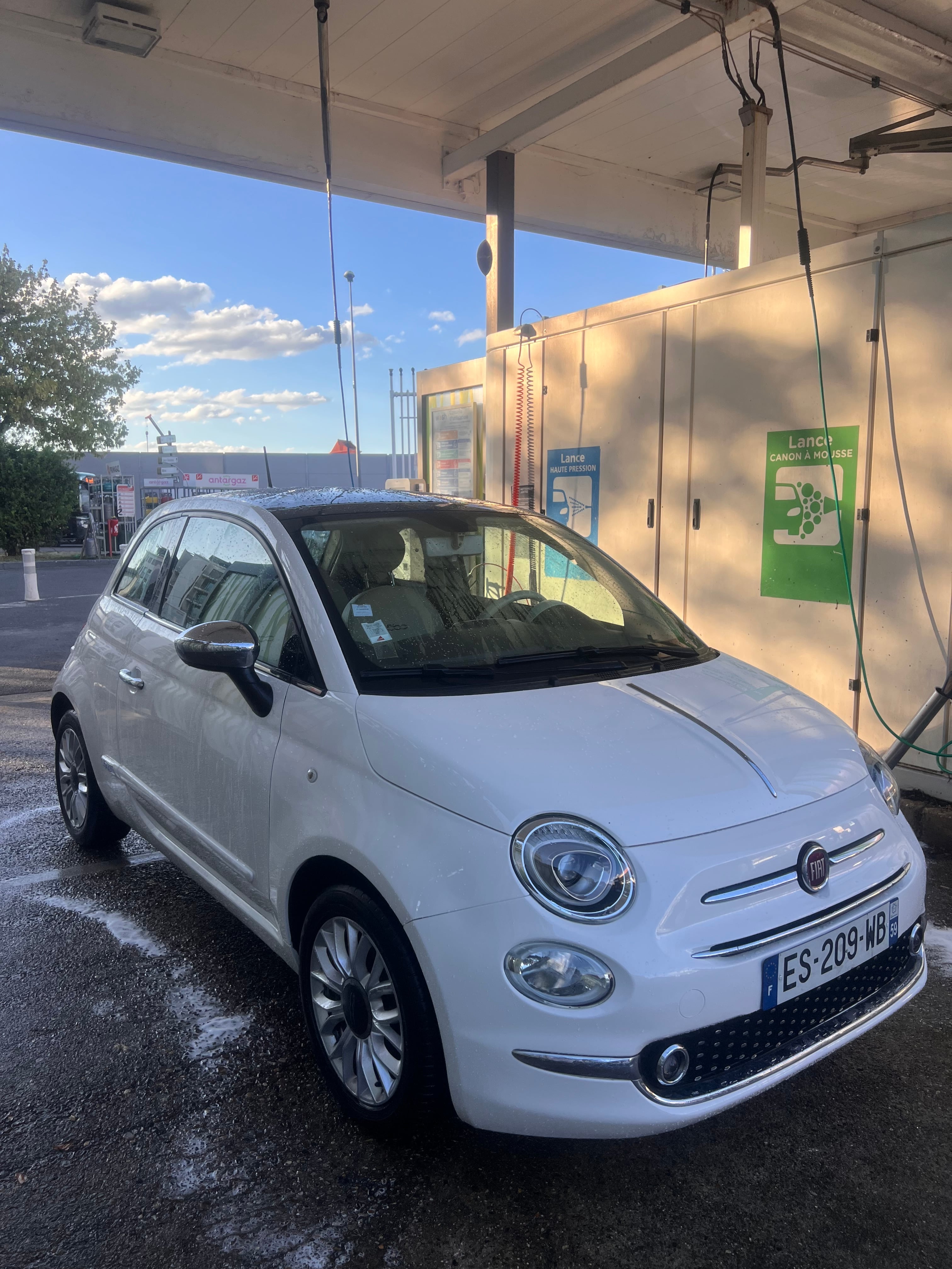 Fiat 500 avec Siège bébé
