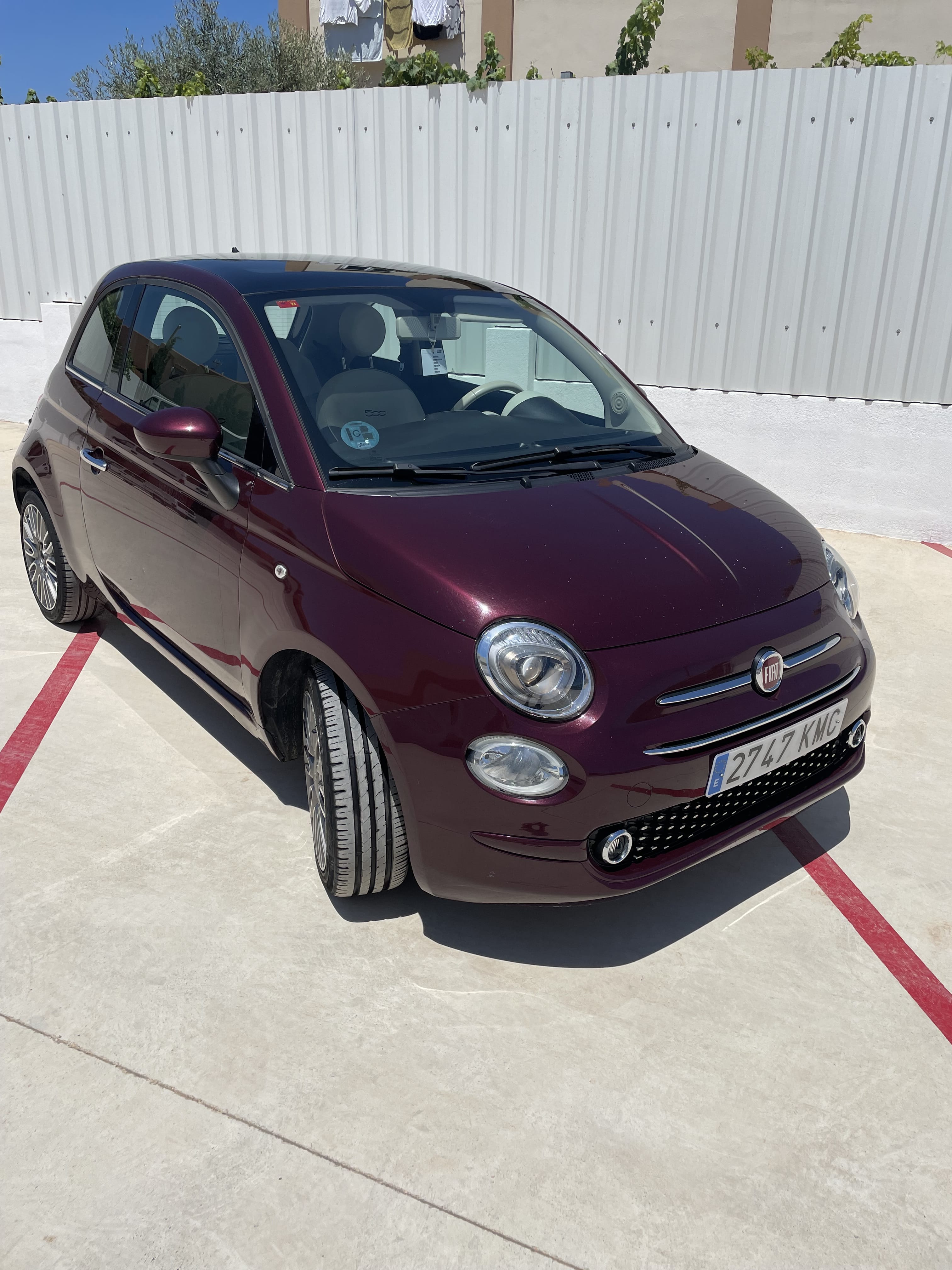 Fiat 500, 2018, Gasolina 95