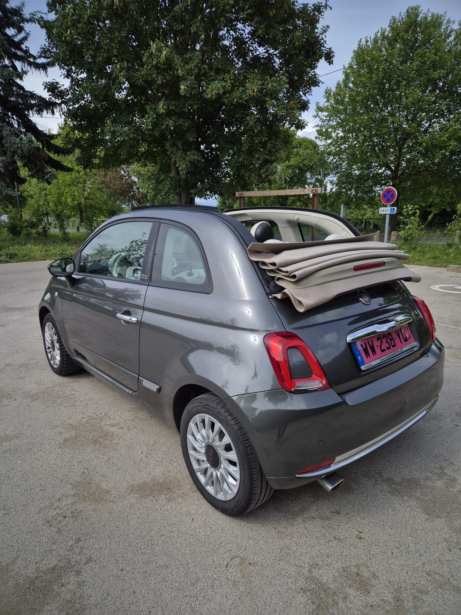 Fiat 500 C Hybride Cabriolet avec Climatisation