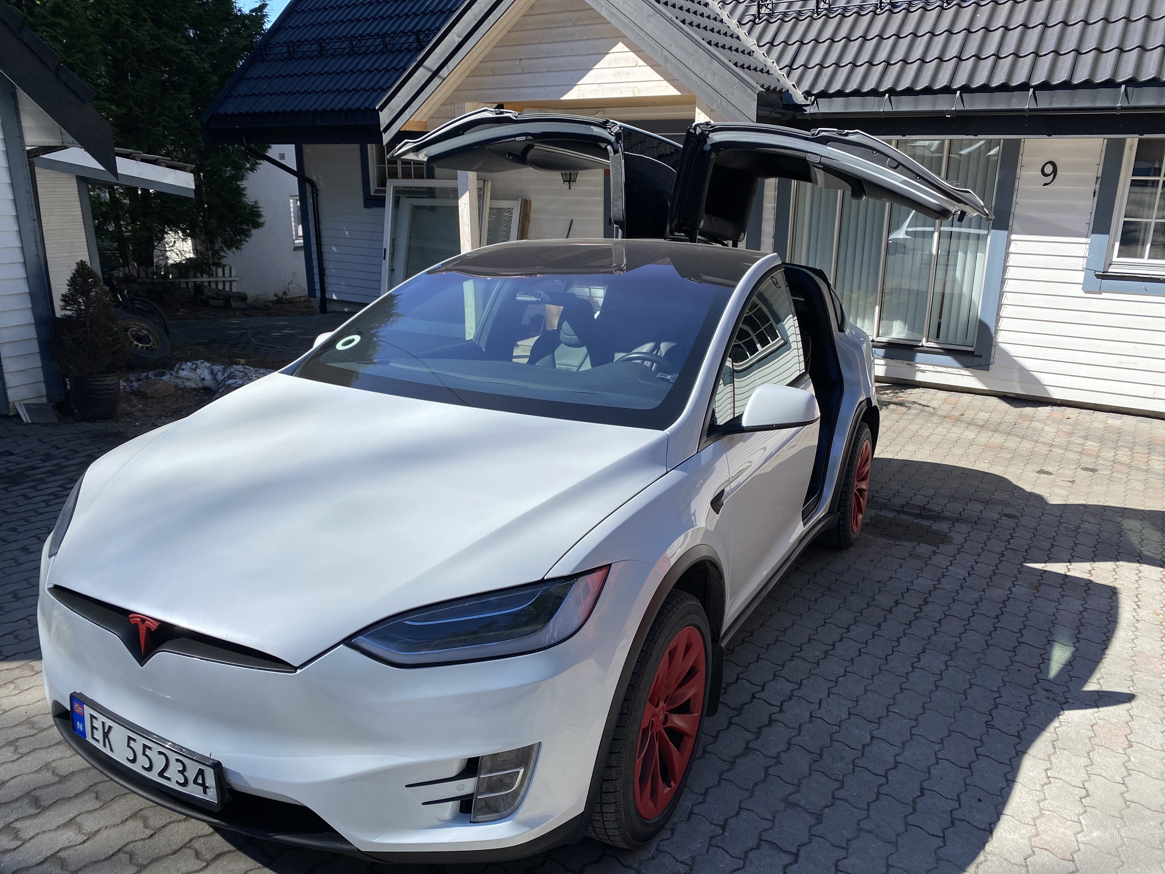 Tesla Model X med Dashcam