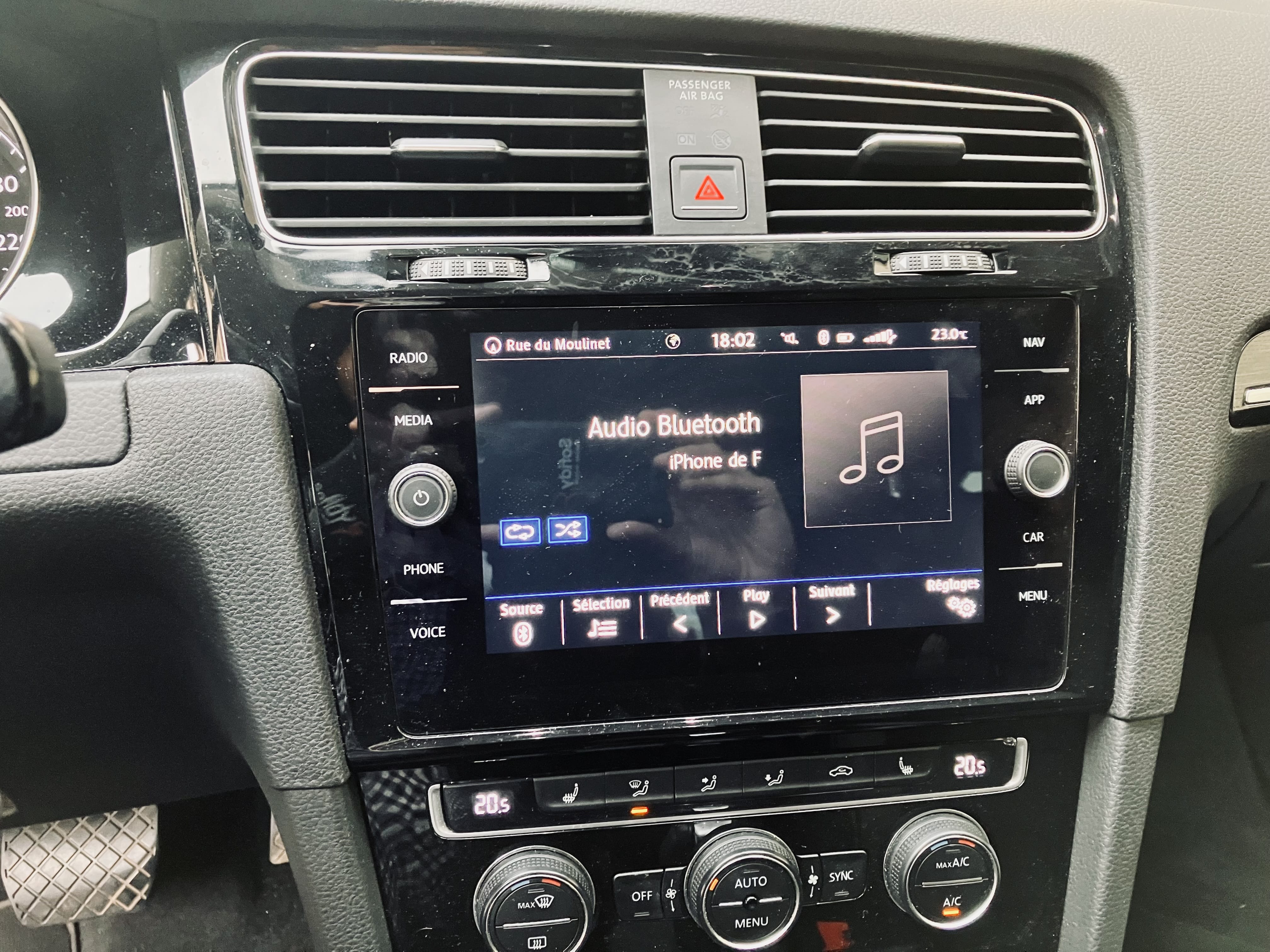 Volkswagen Golf with Bluetooth audio