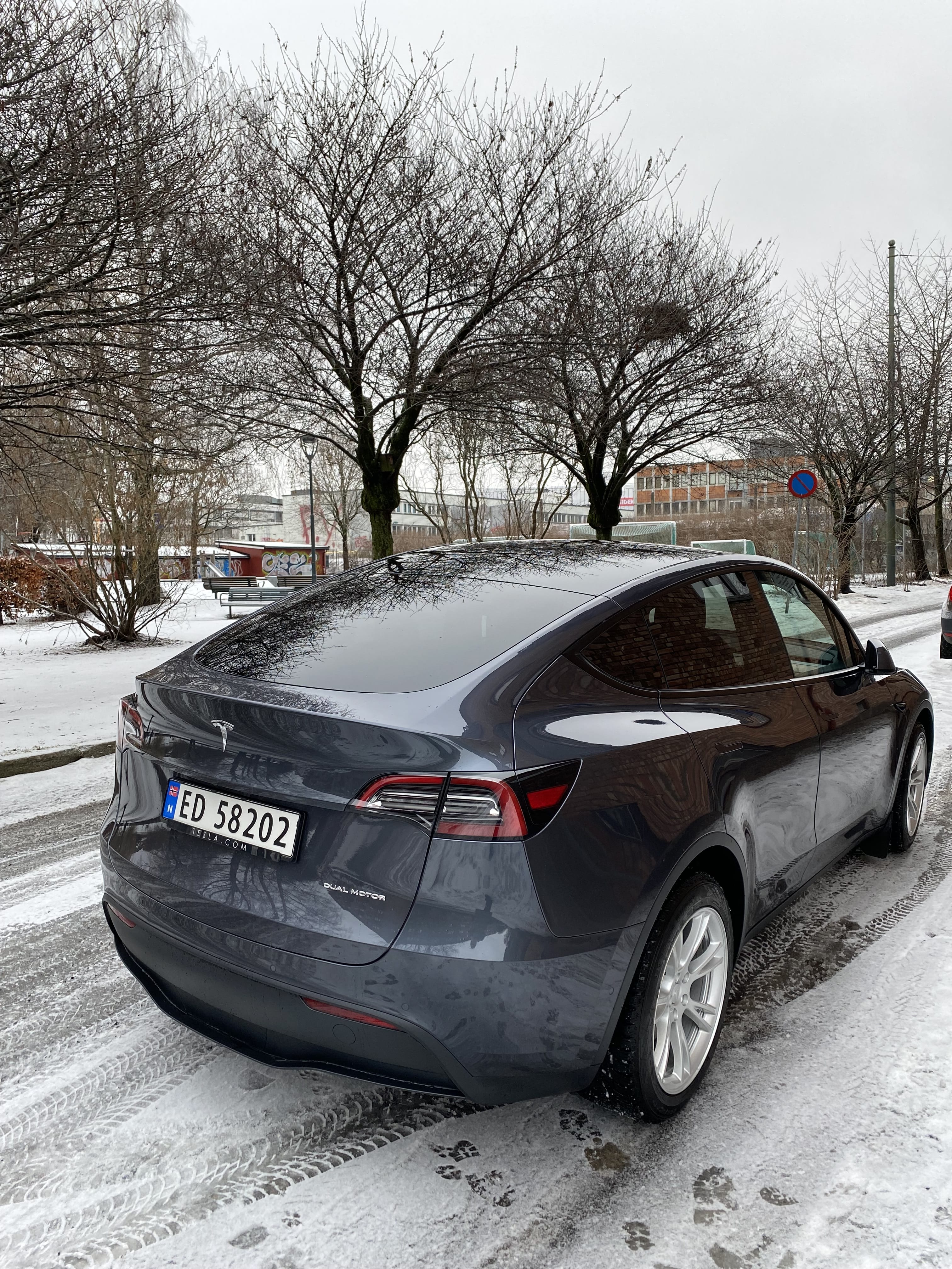 Tesla Model Y with GPS