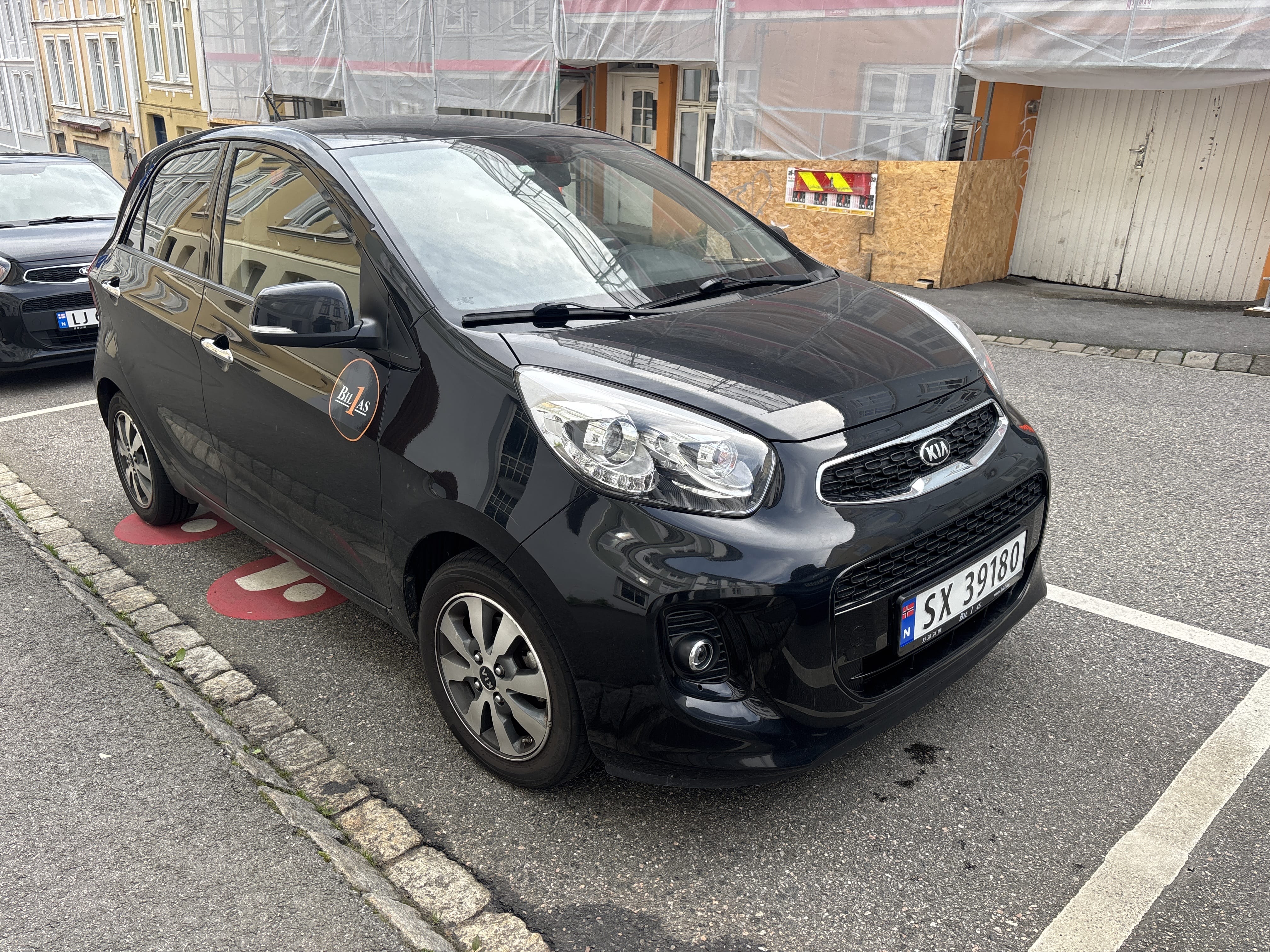 Kia Picanto 5 seter sort, 2015, Blyfri 95