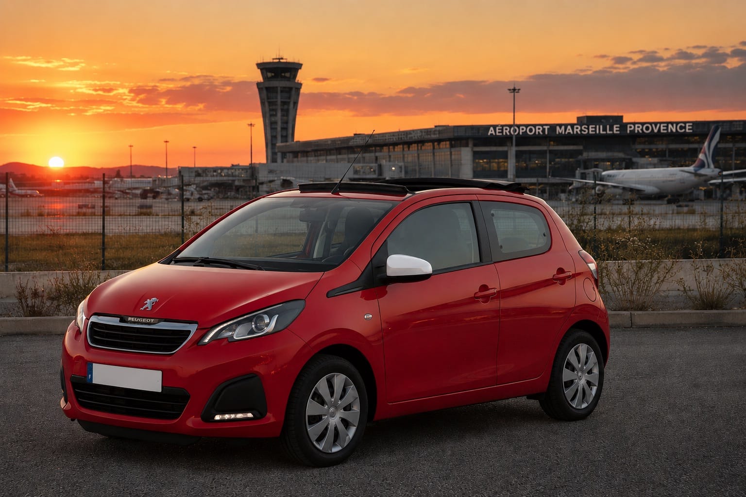 Peugeot 108 Aéroport + toit ouvrant avec Climatisation