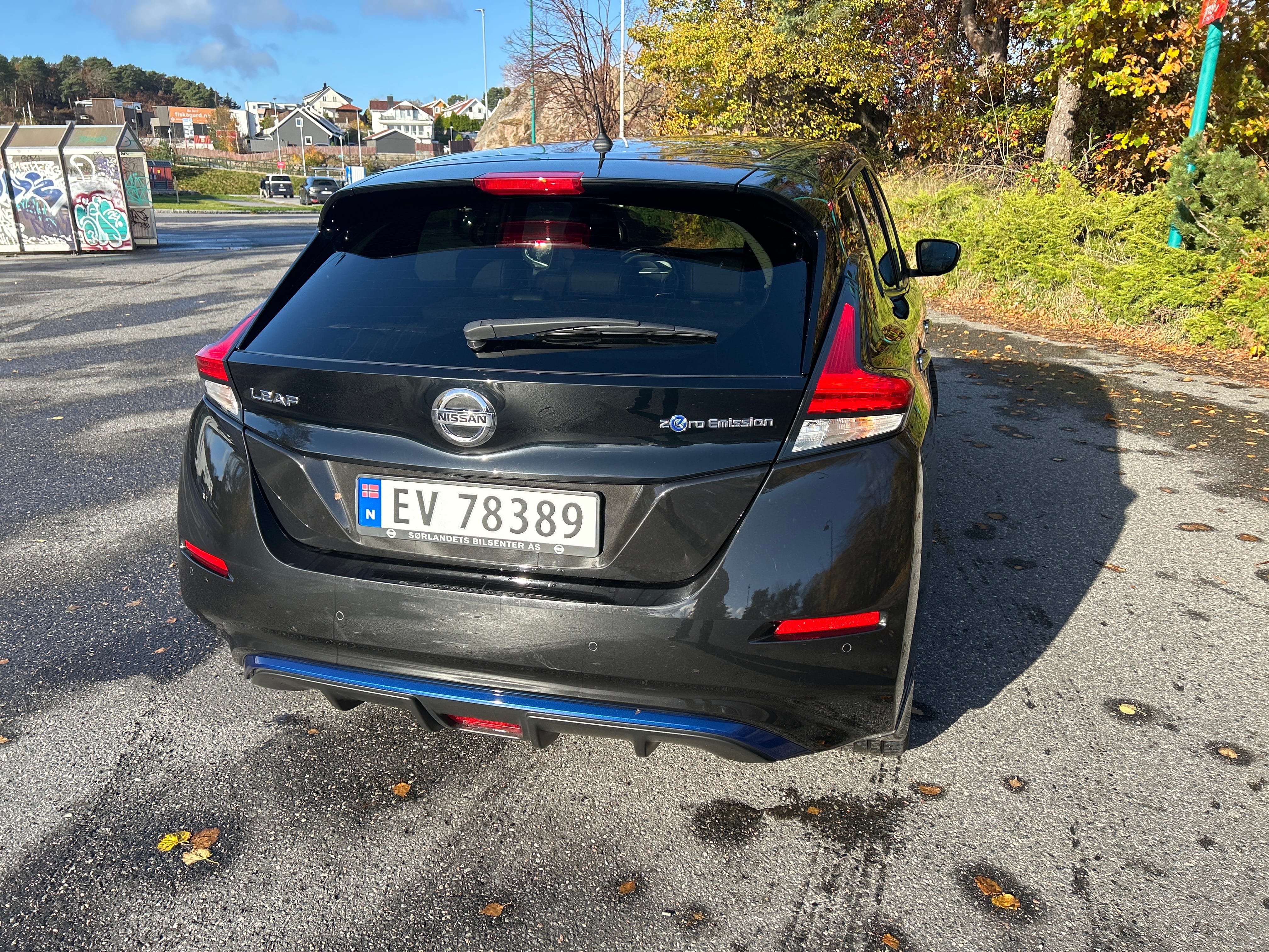 Nissan Leaf med GPS