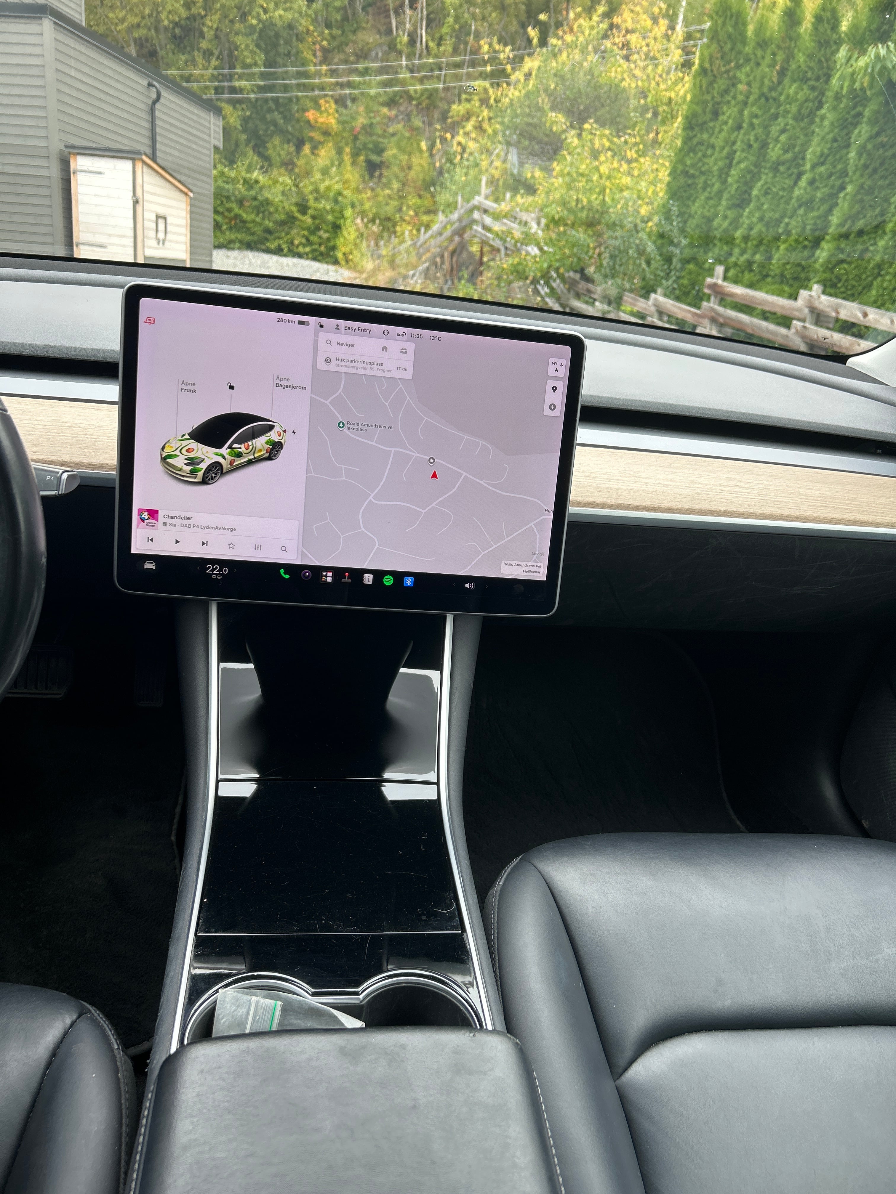 Tesla Model 3 Long Range med Ryggekamera