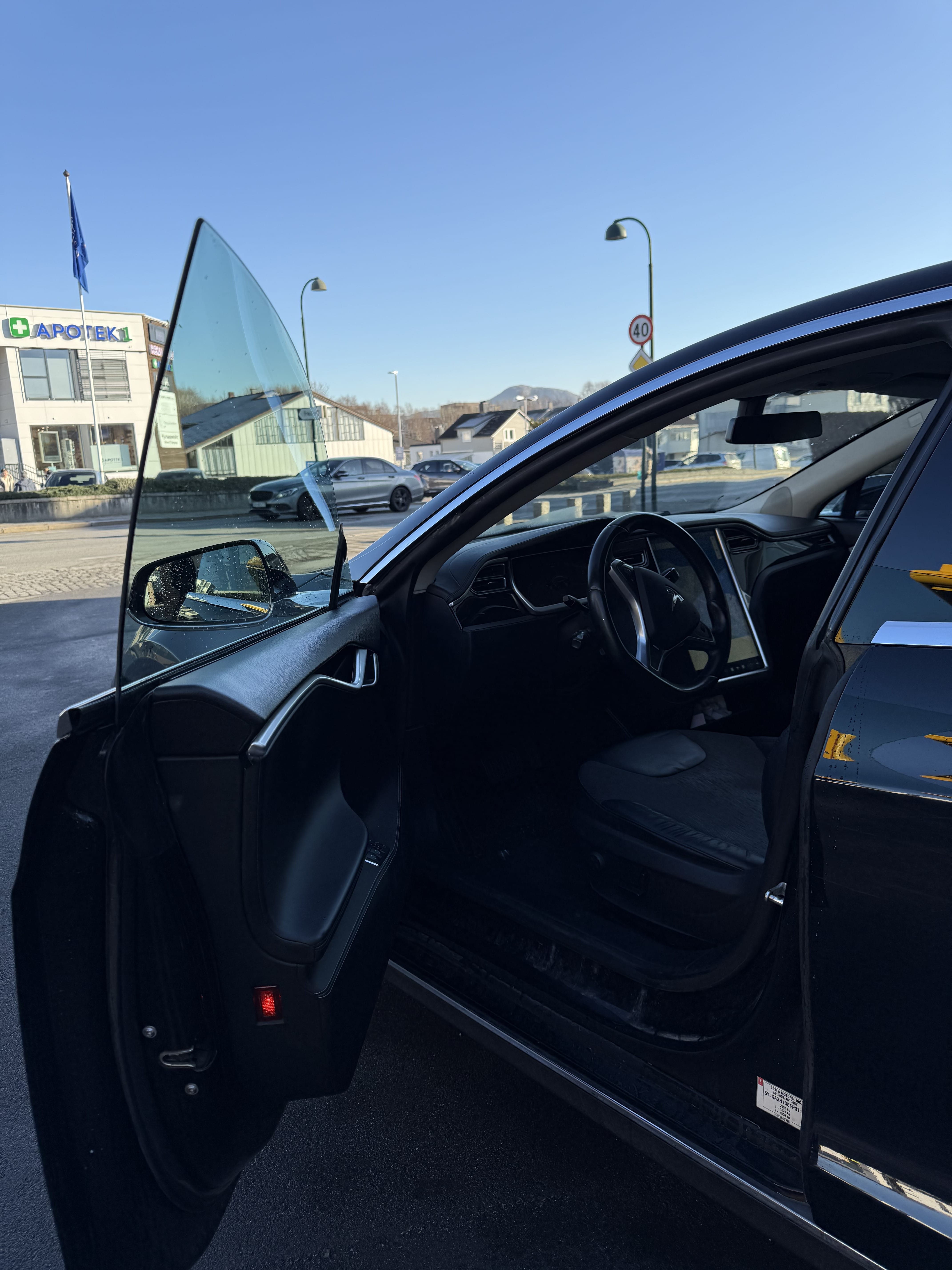 Tesla Model S med Vinterdekk