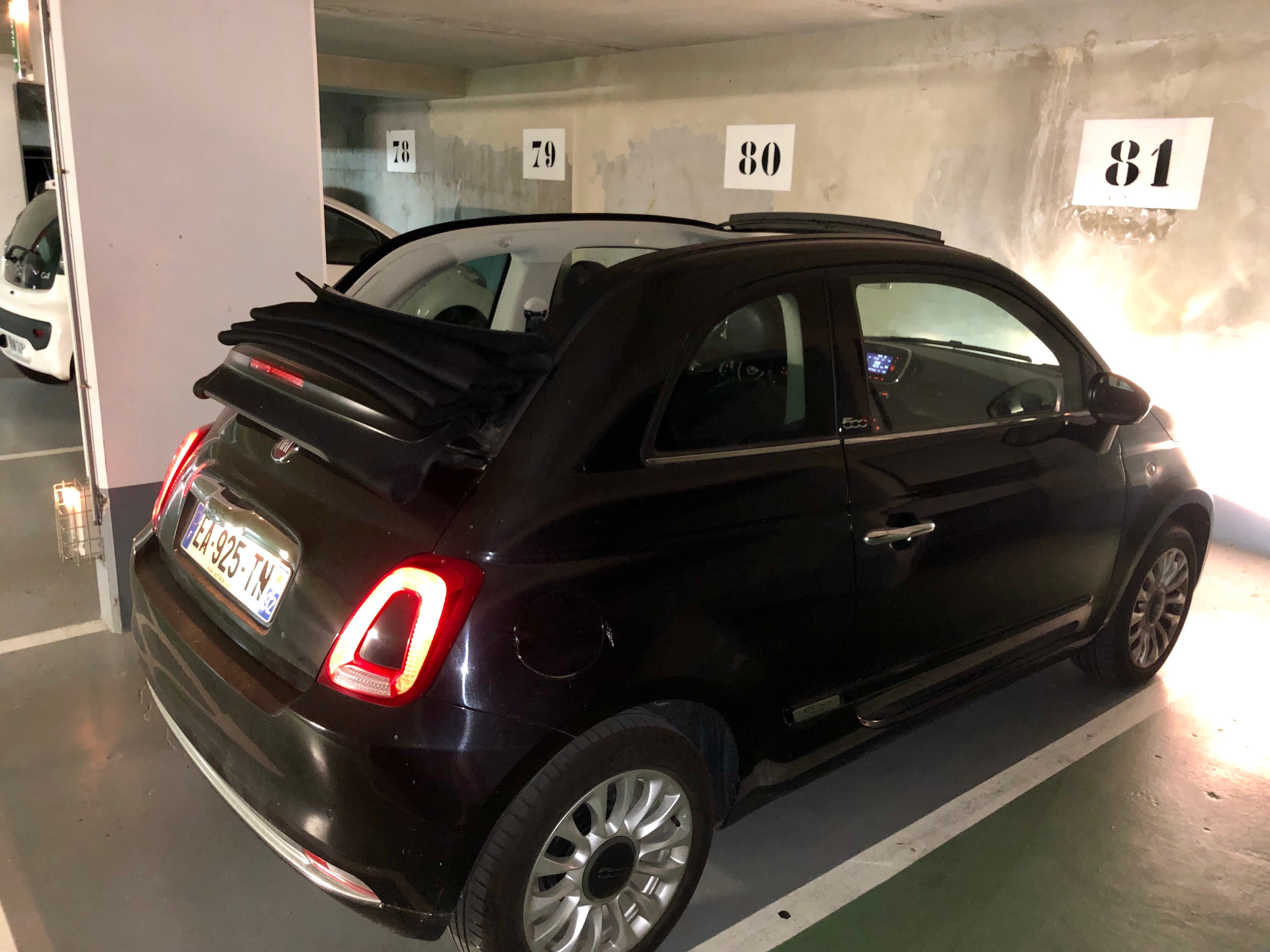 Fiat 500 C, 2016, Essence 98, automatique