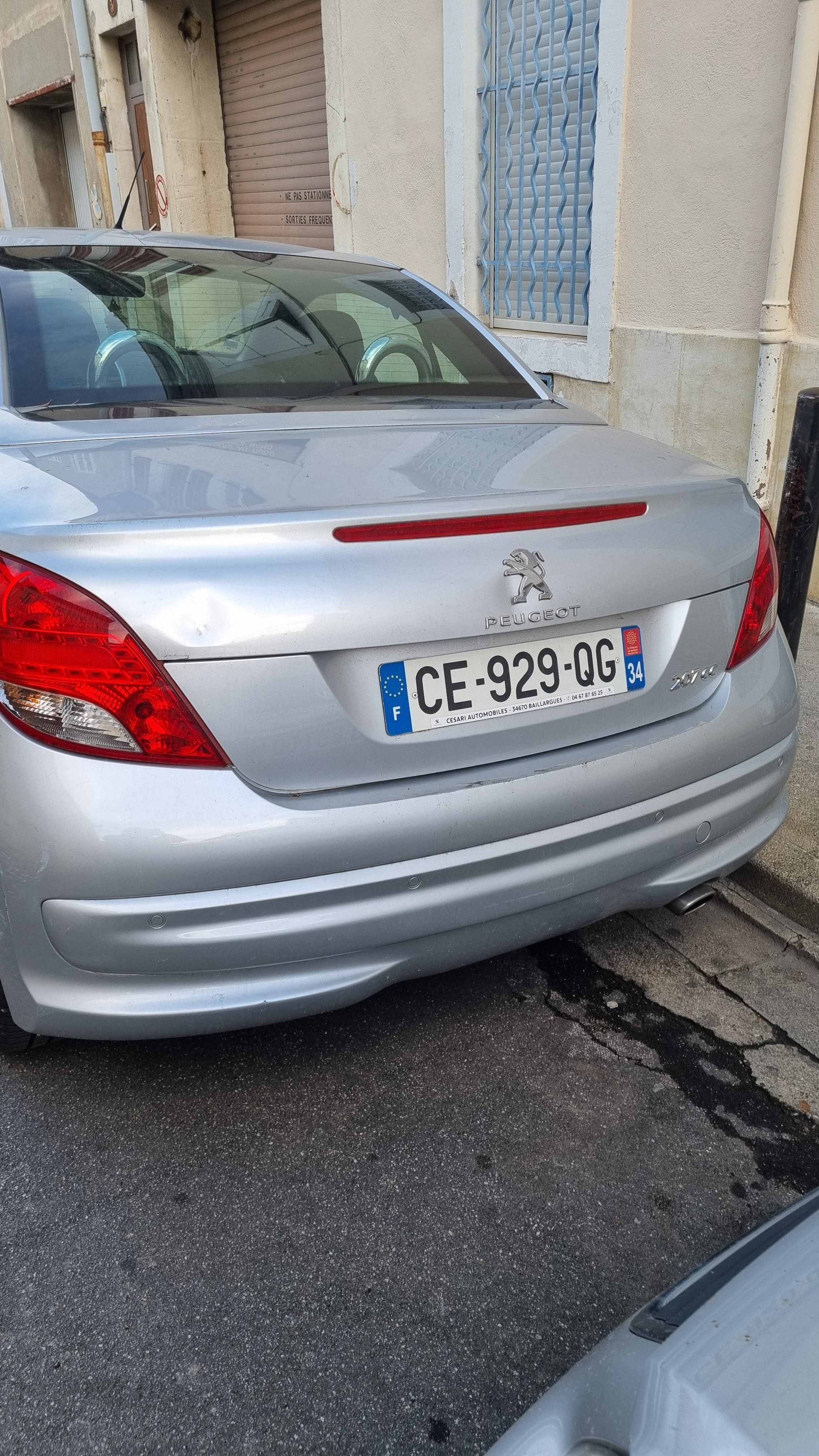 Peugeot 207 CC avec Régulateur de vitesse