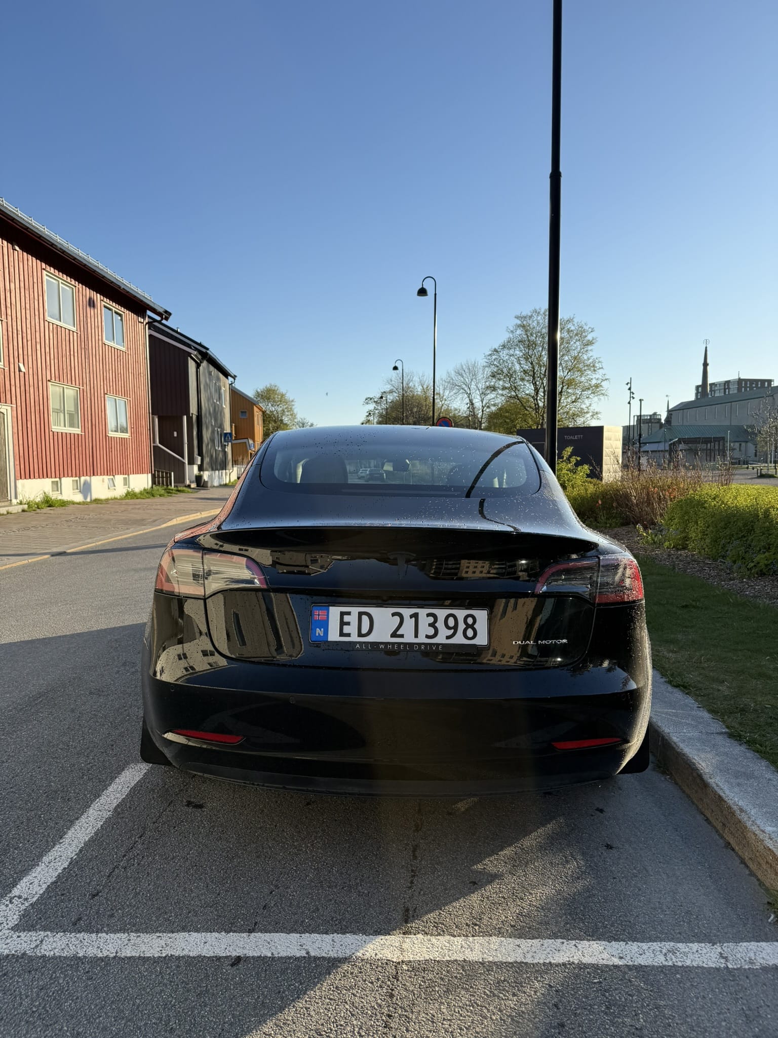 Tesla Model 3 Long Range med Ryggekamera