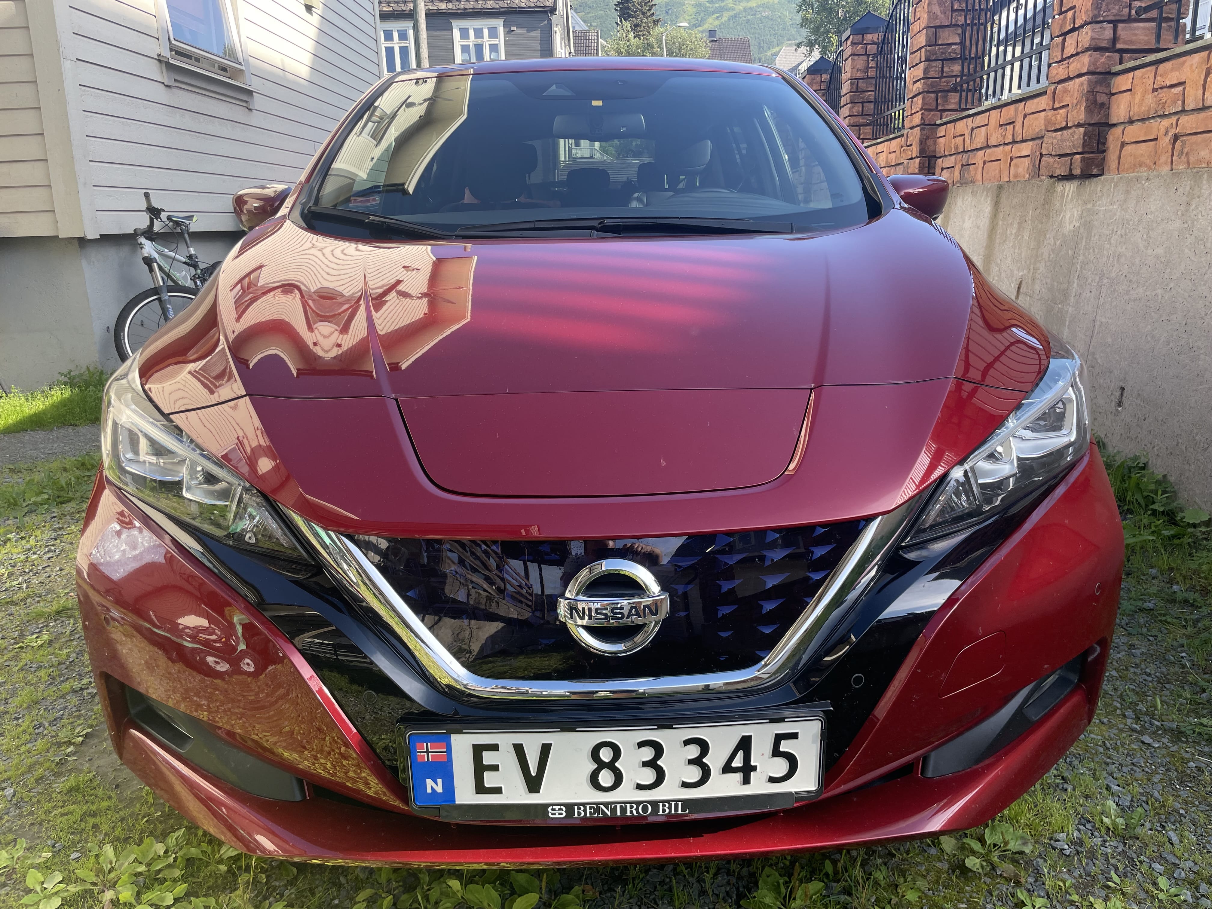 Nissan Leaf med GPS