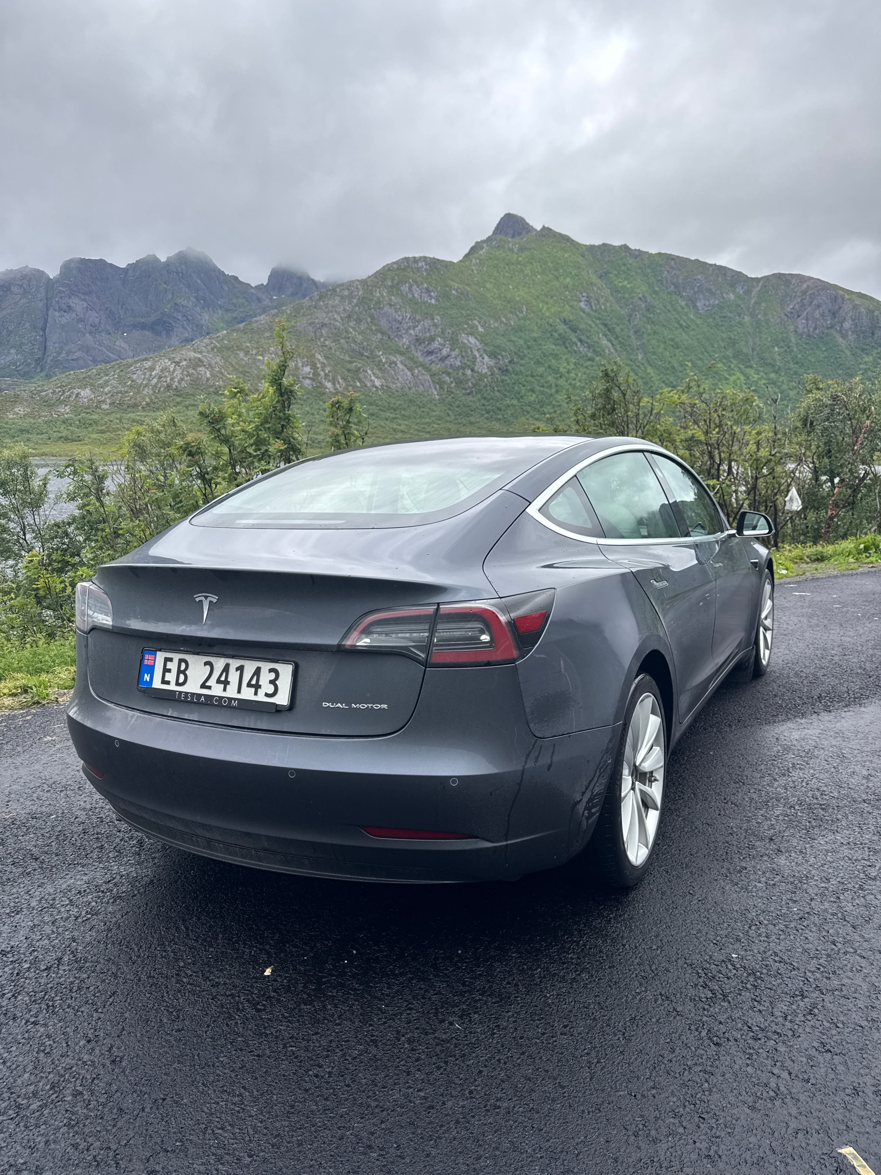 Tesla Model 3 Long Range med Ryggekamera