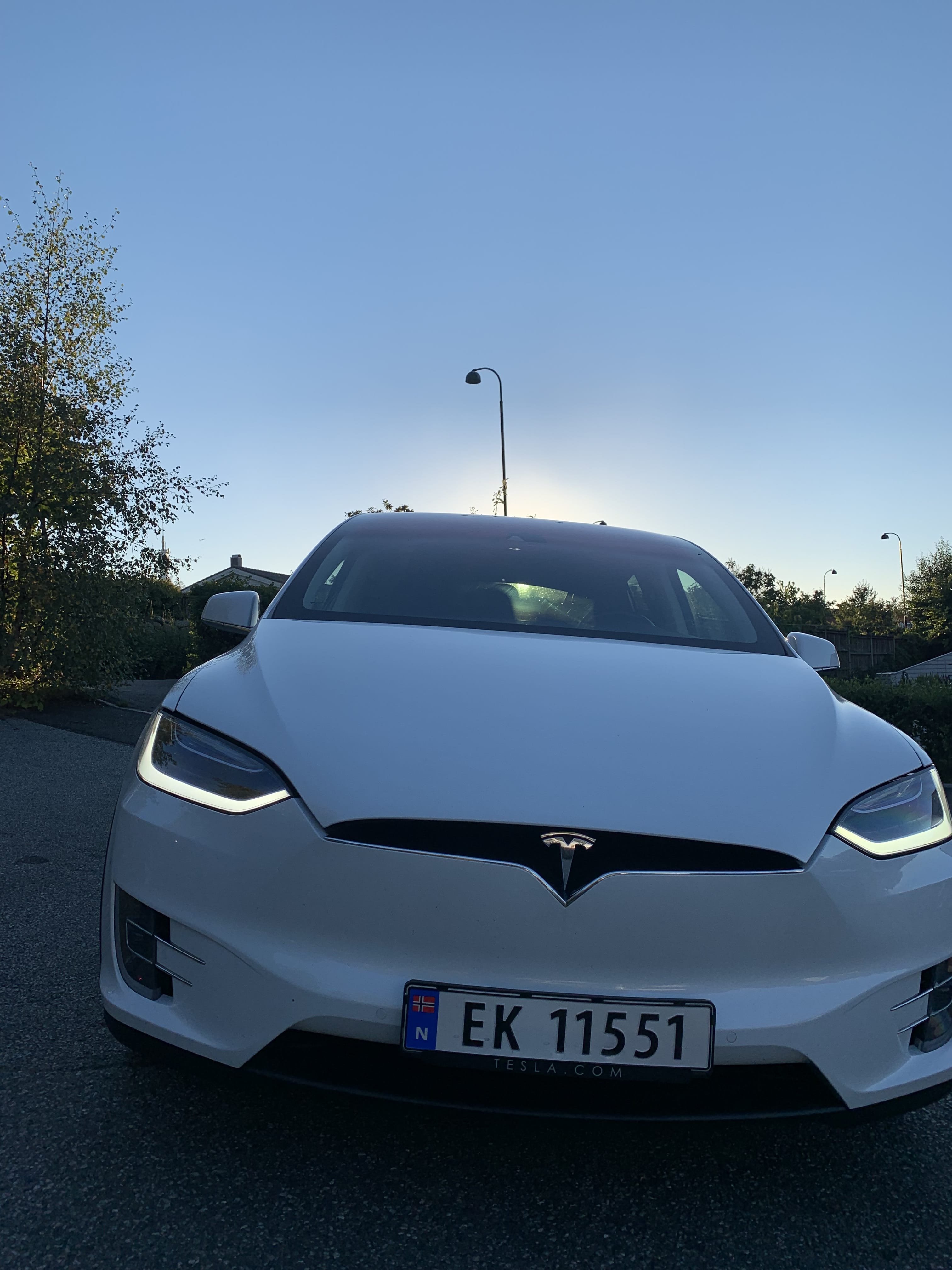 Tesla Model X med Aircondition