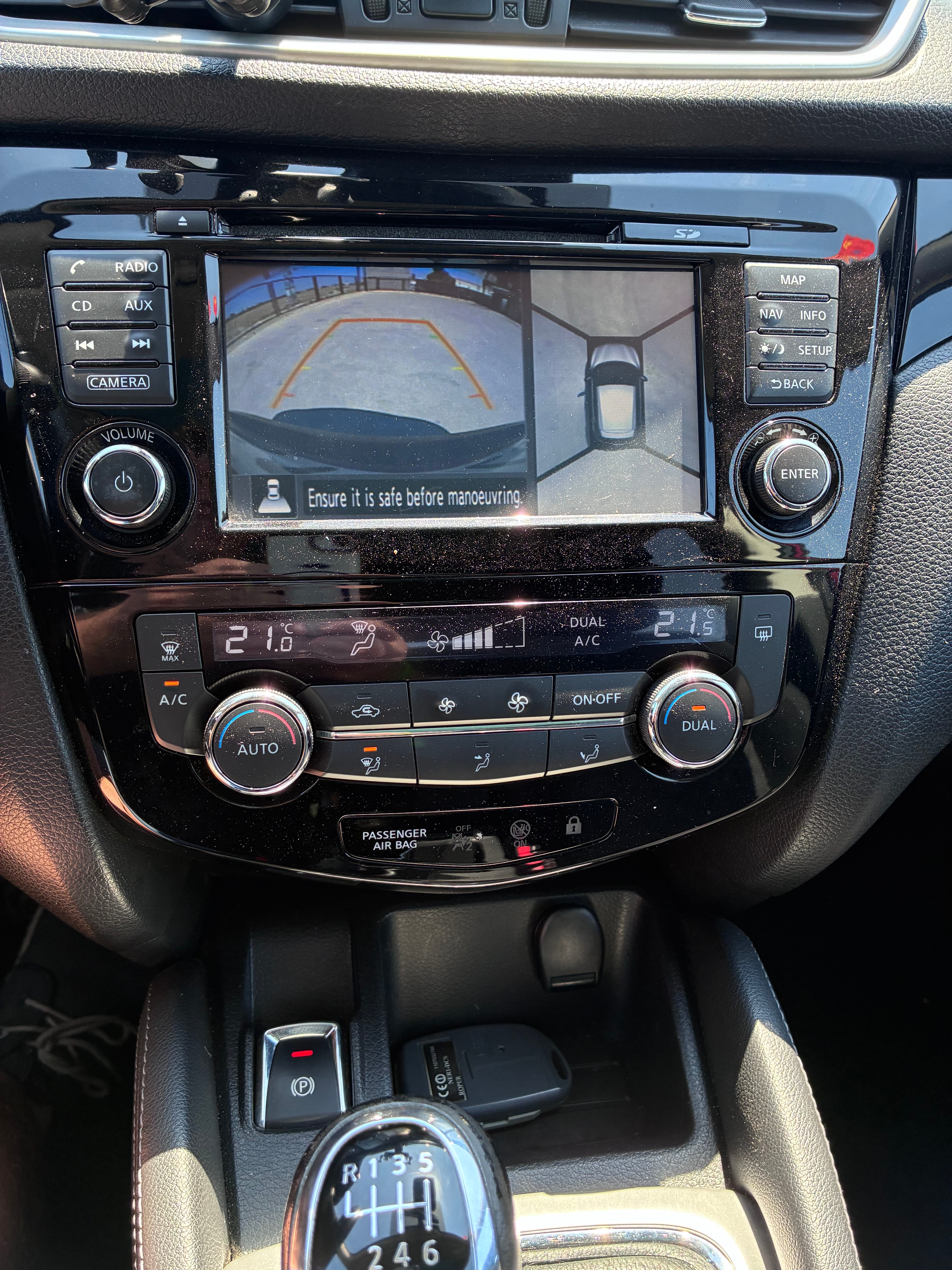 Nissan Qashqai mit Kindersitz