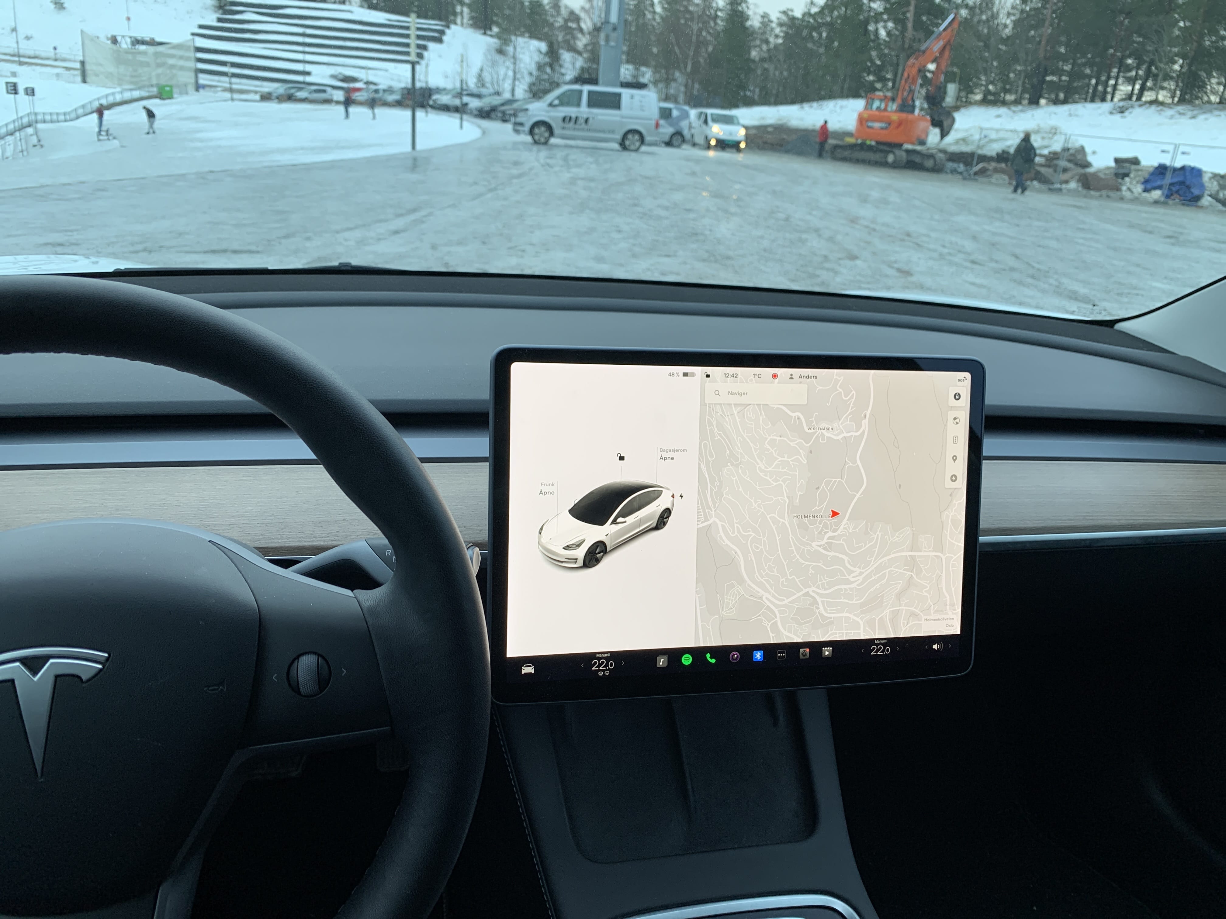 Tesla Model 3 with Cruise control