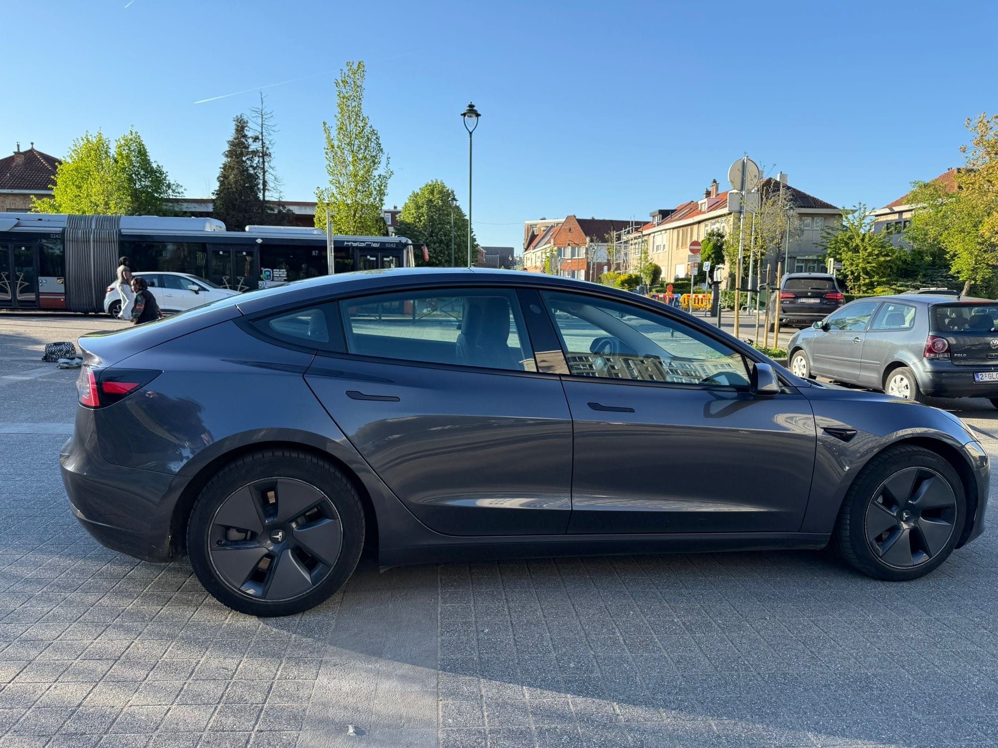 Tesla Model 3 with Air conditioning