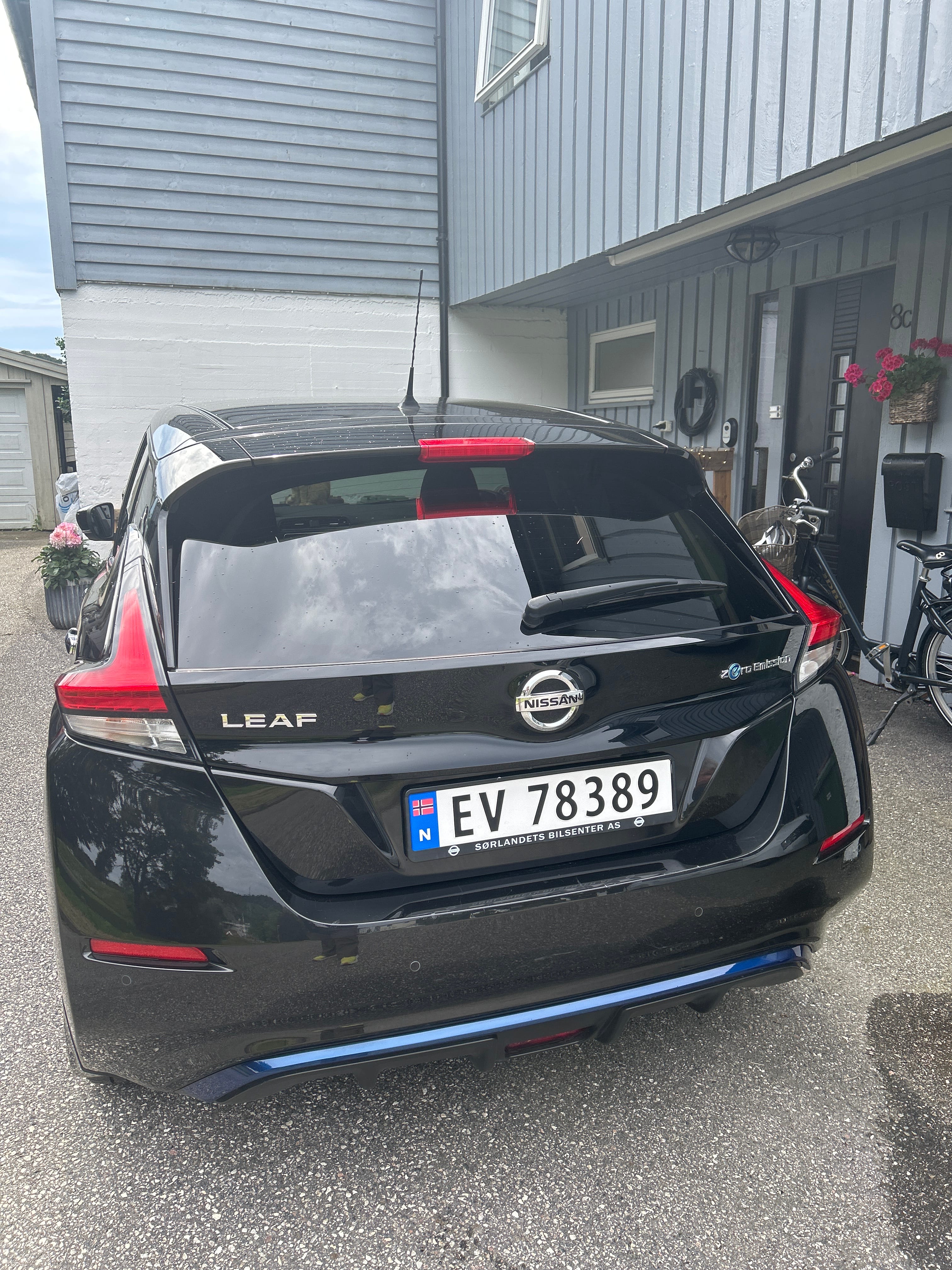Nissan Leaf med Vinterdekk