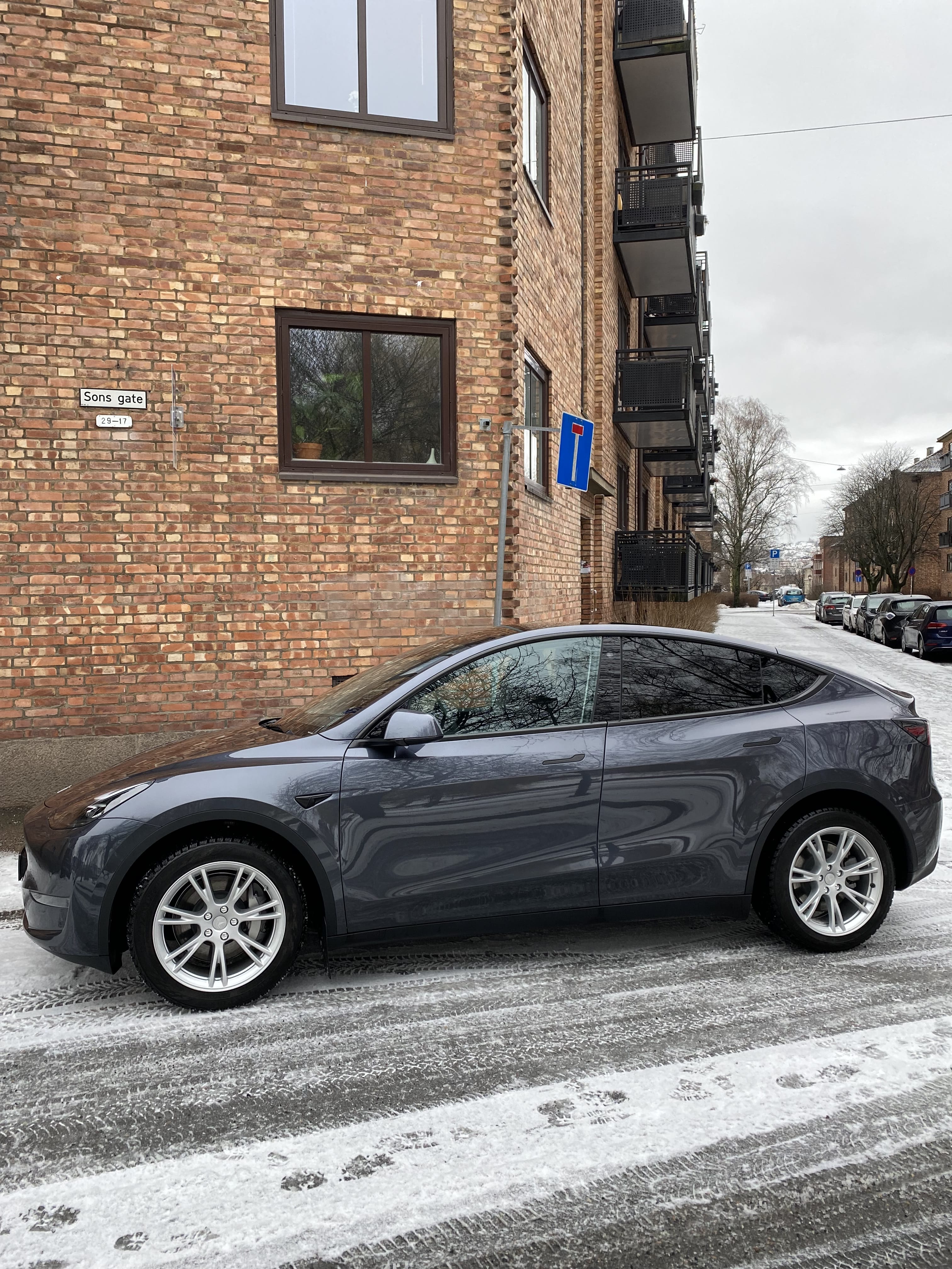 Tesla Model Y with Air conditioning
