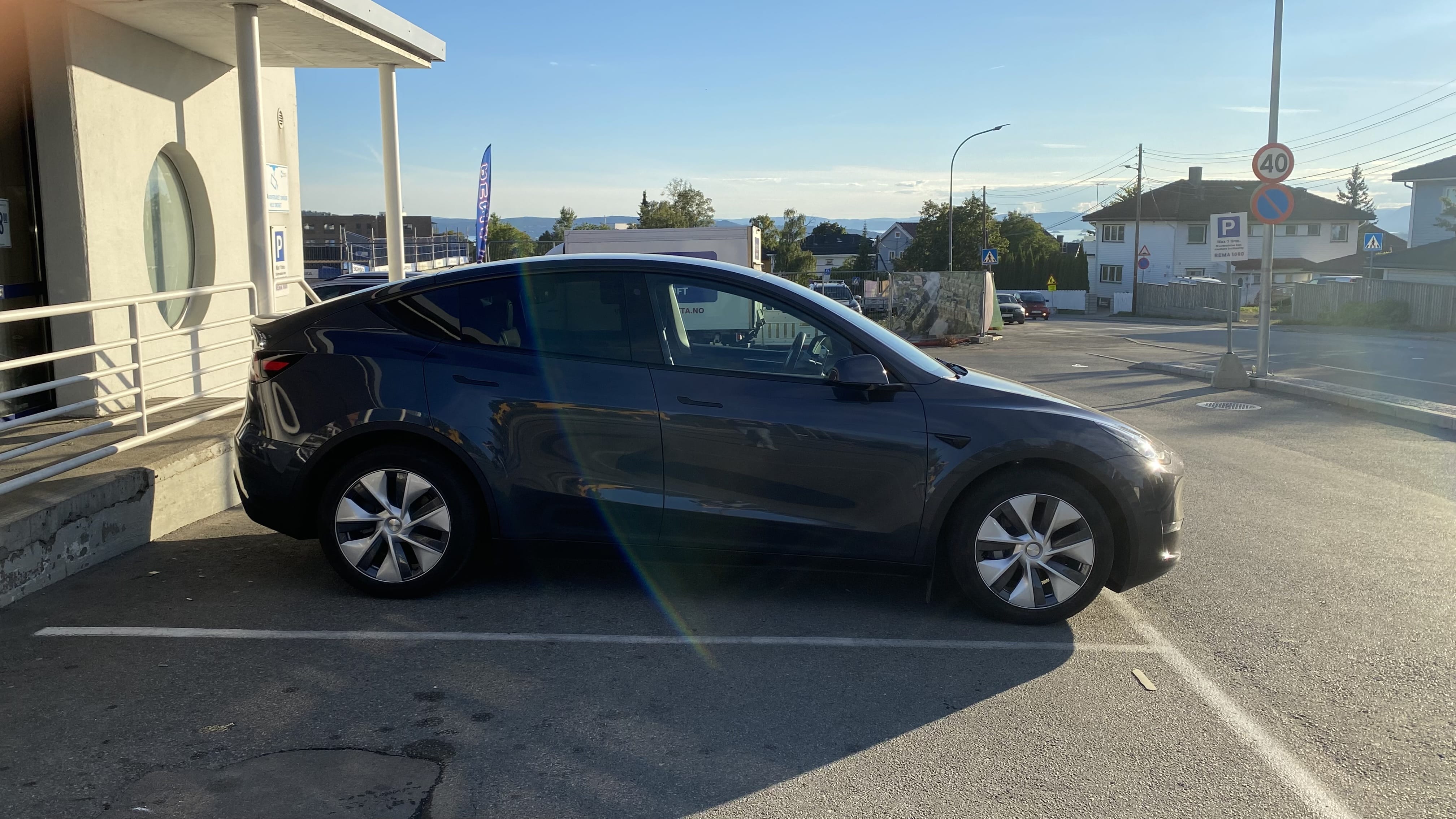 Tesla Model Y with GPS