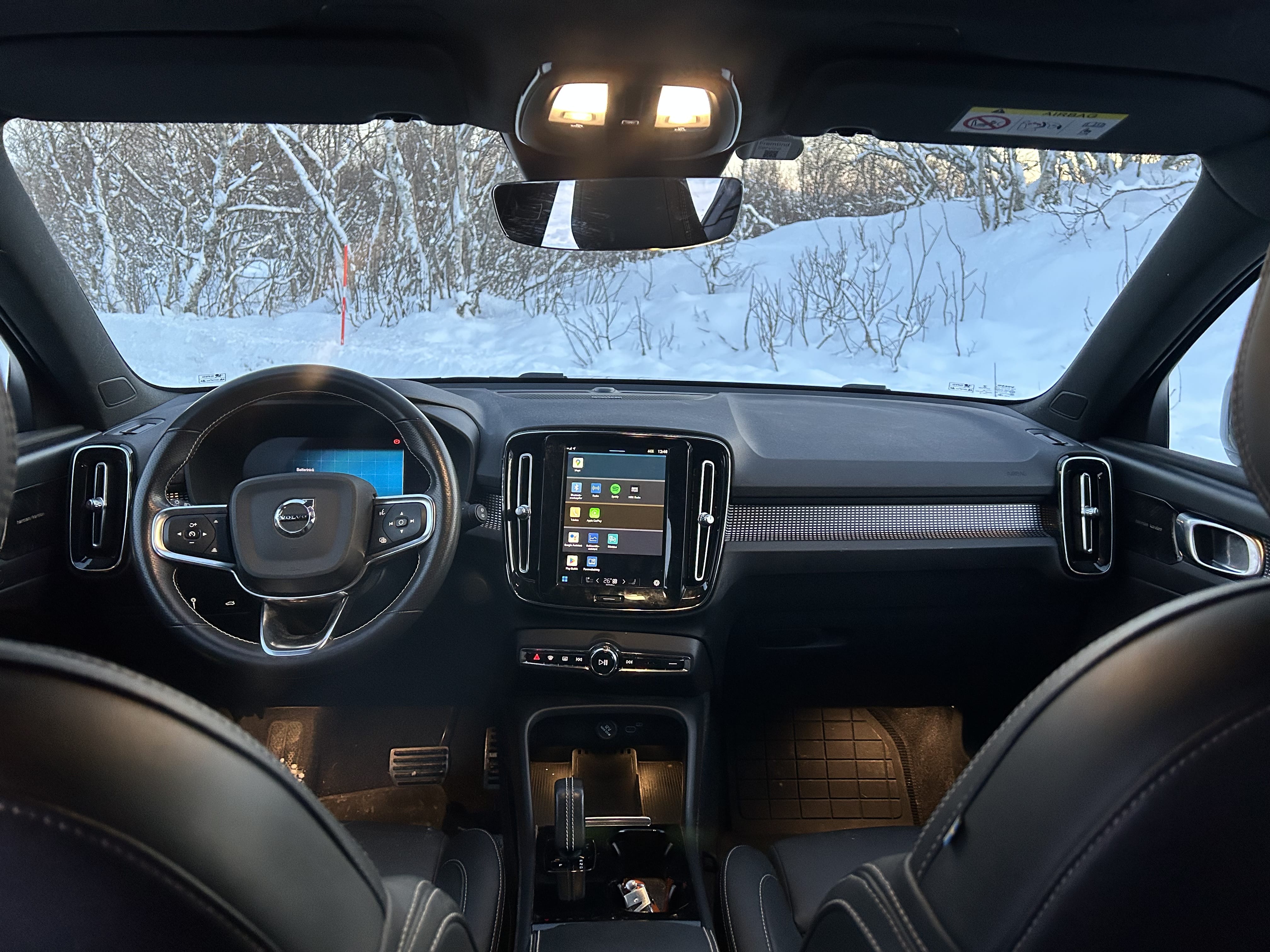 Volvo C40 Recharge med Apple CarPlay