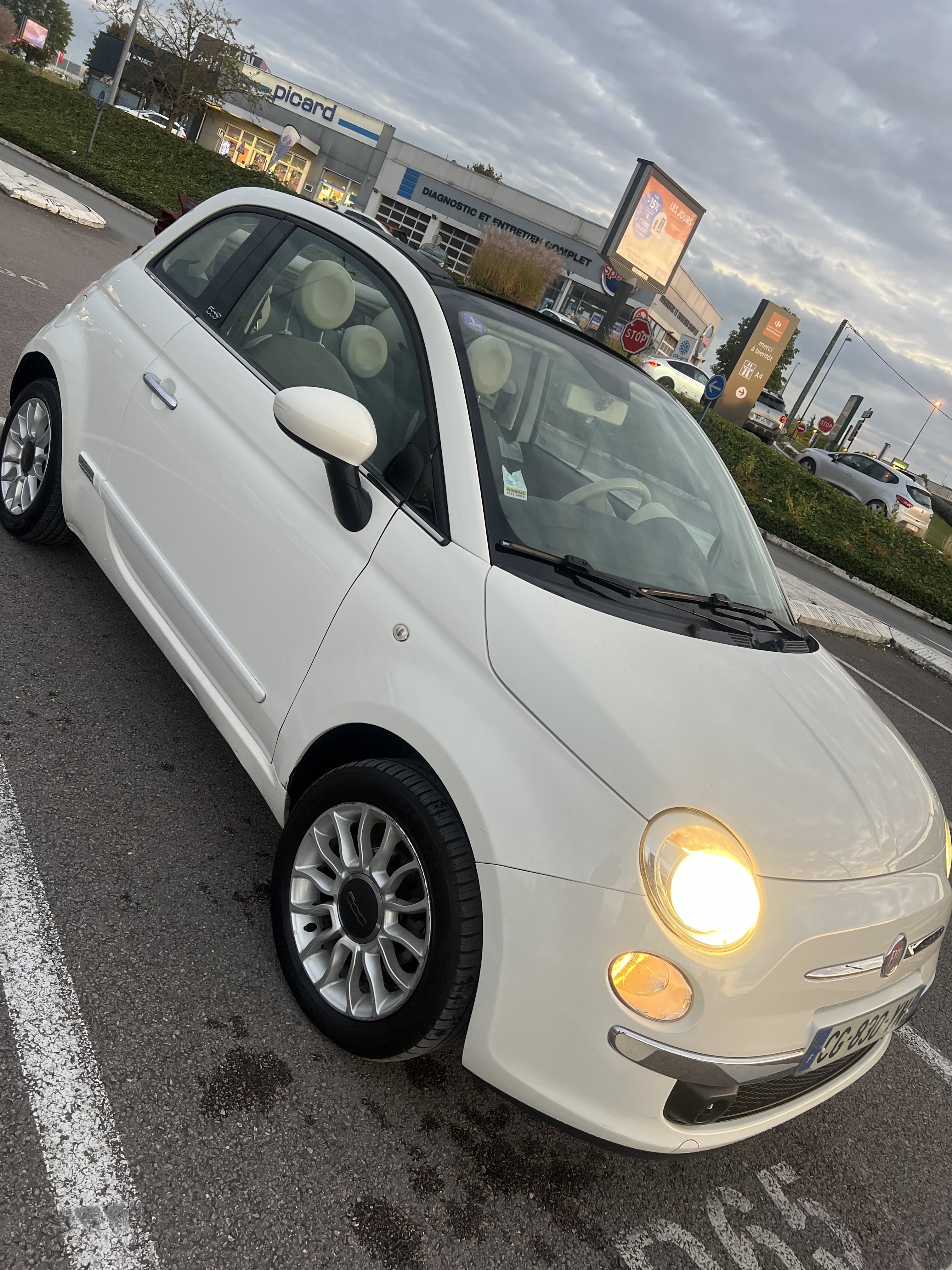 Fiat 500 C avec Climatisation