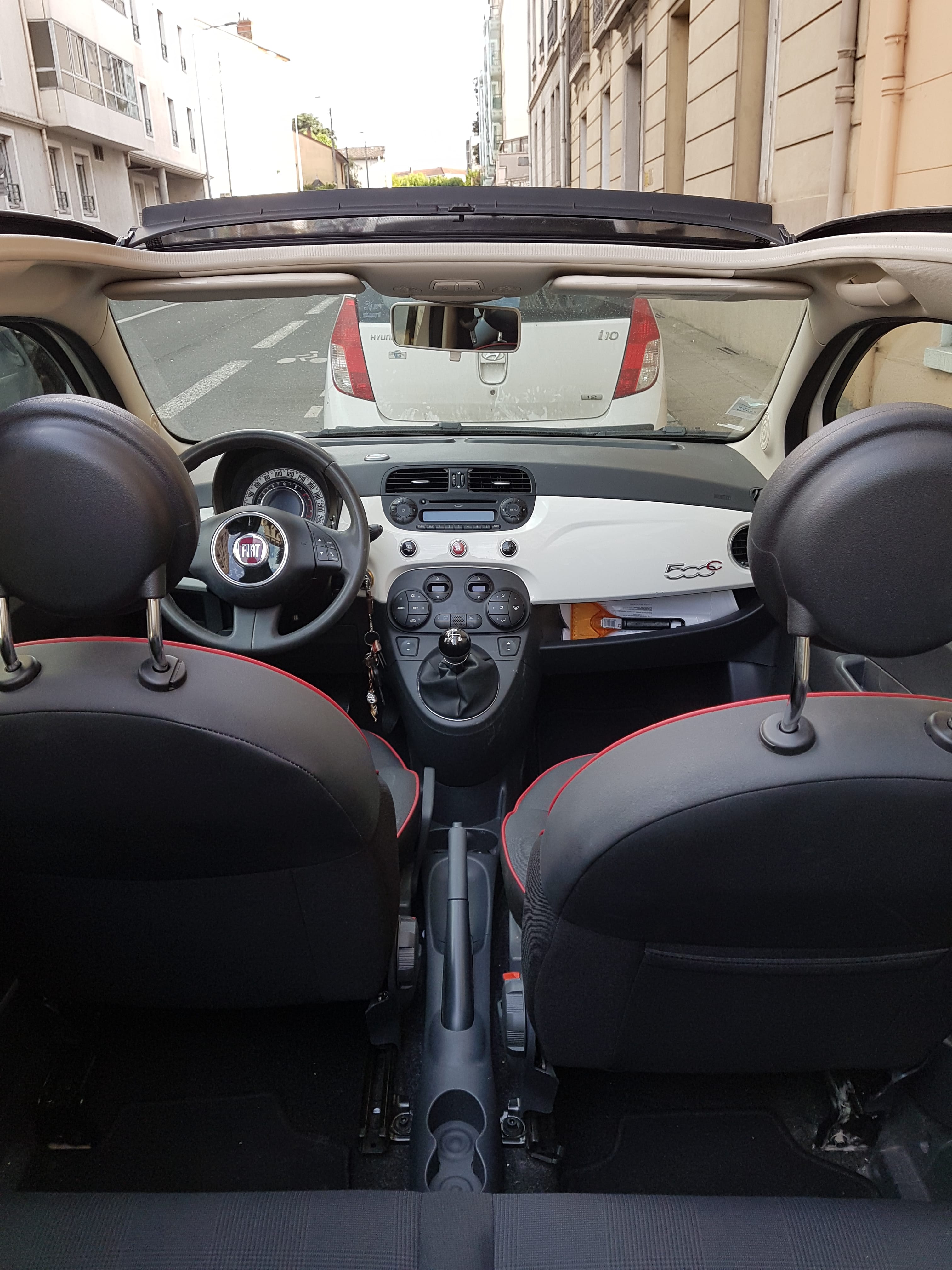 Fiat 500 C avec Climatisation
