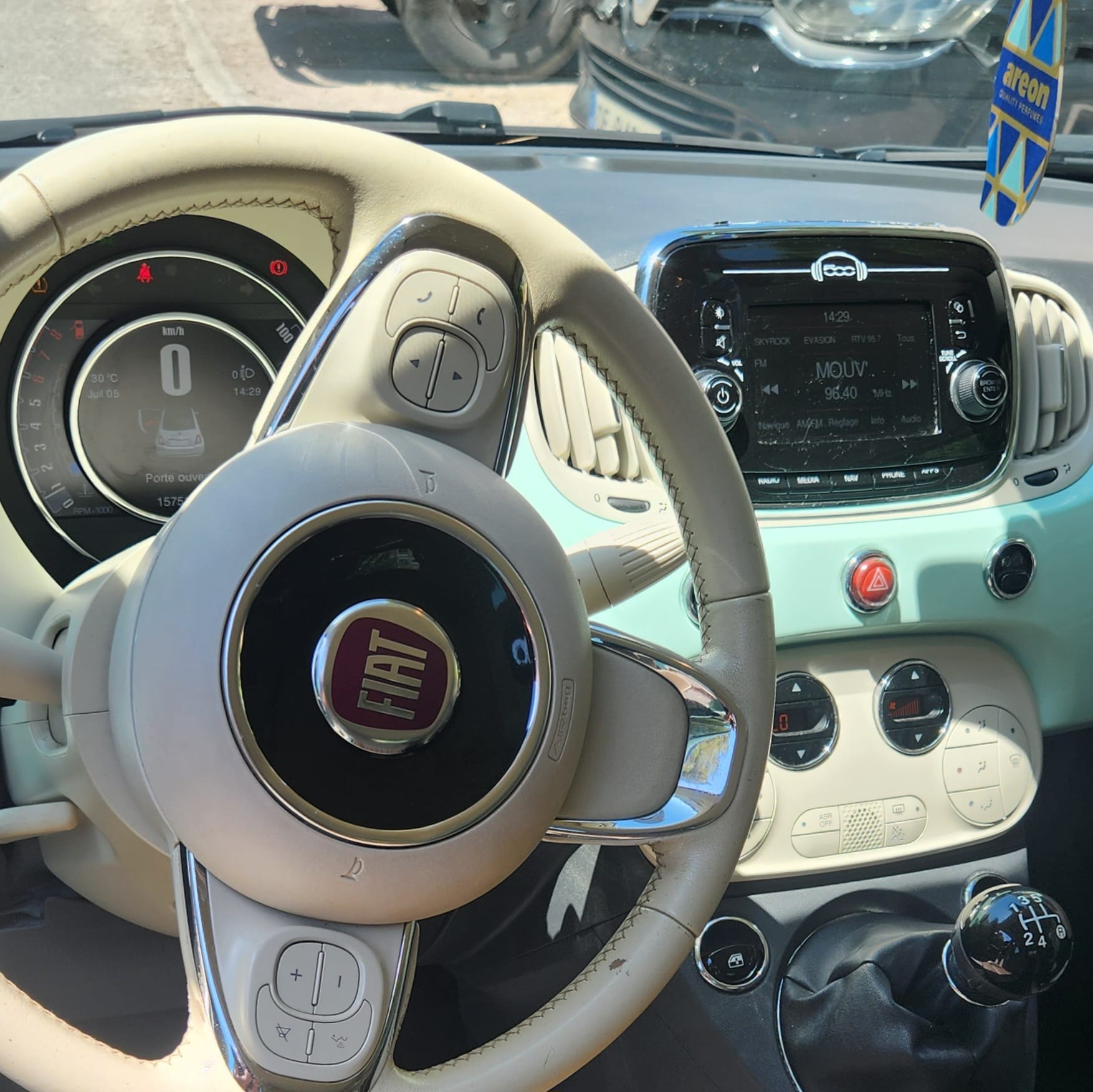Fiat 500 C avec Climatisation