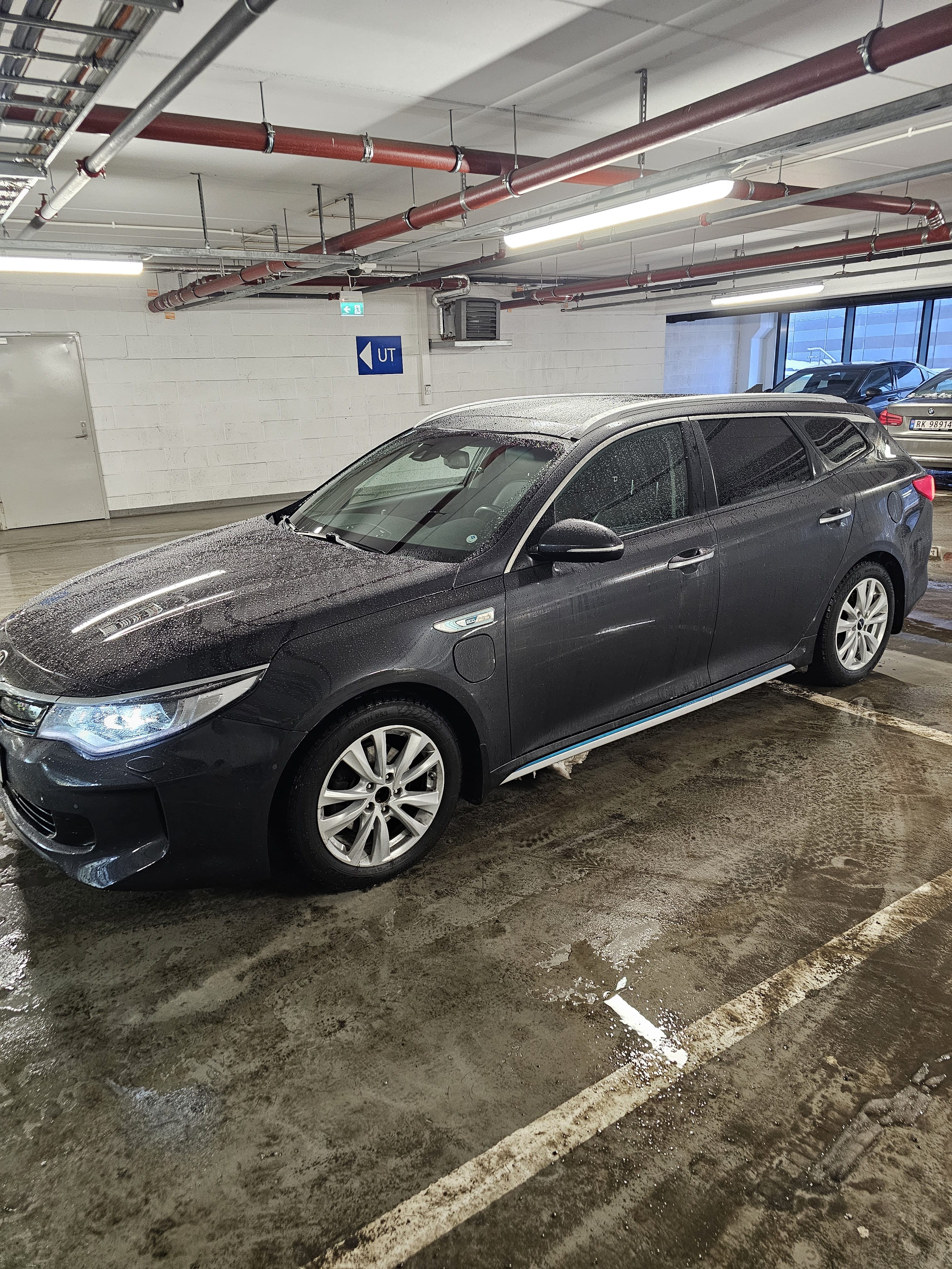 Kia Optima with Baby seat