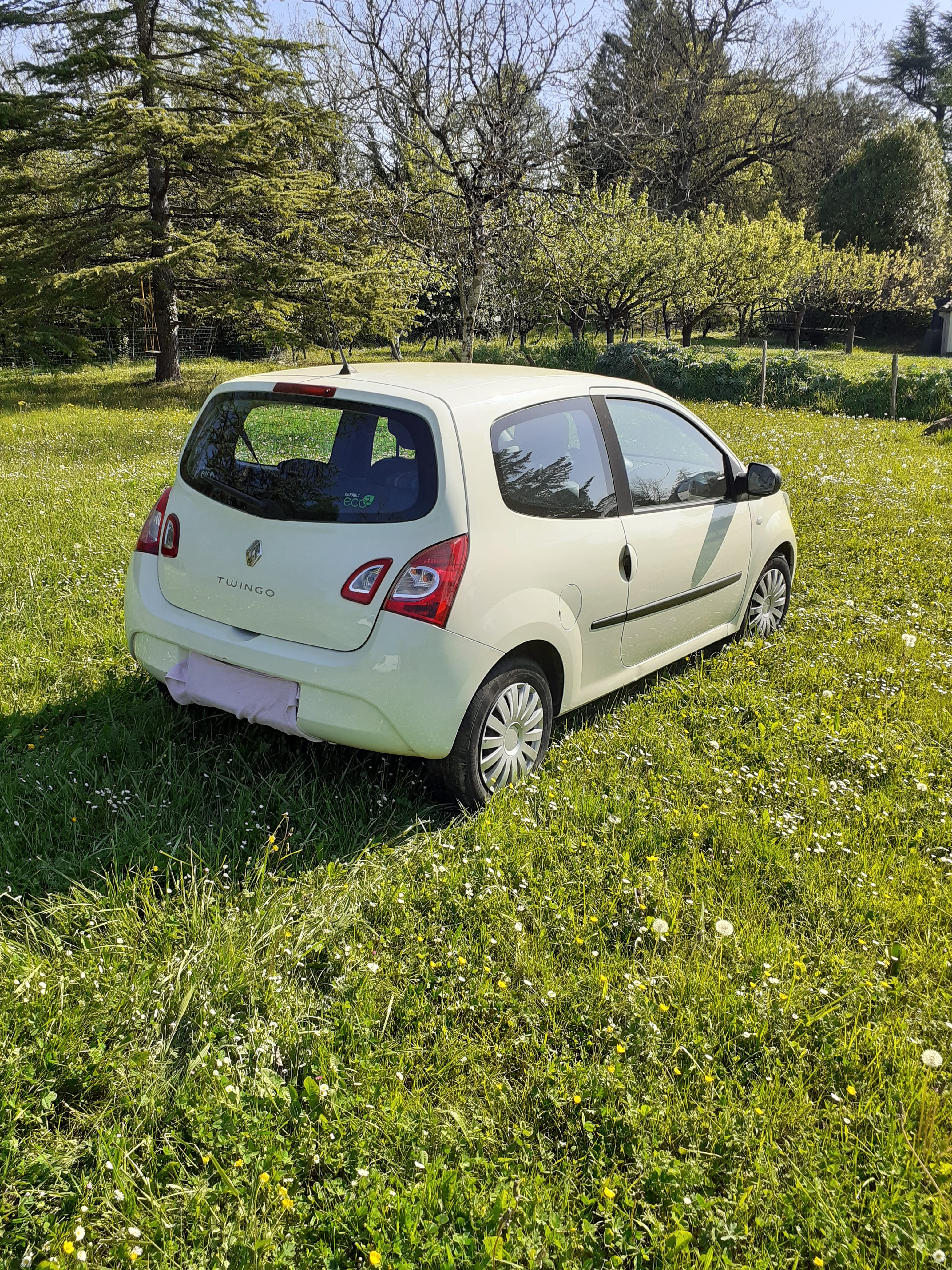 Renault Twingo E85 JAUNE VANILLE 1.2 16v 75Cv PEPITE avec Climatisation