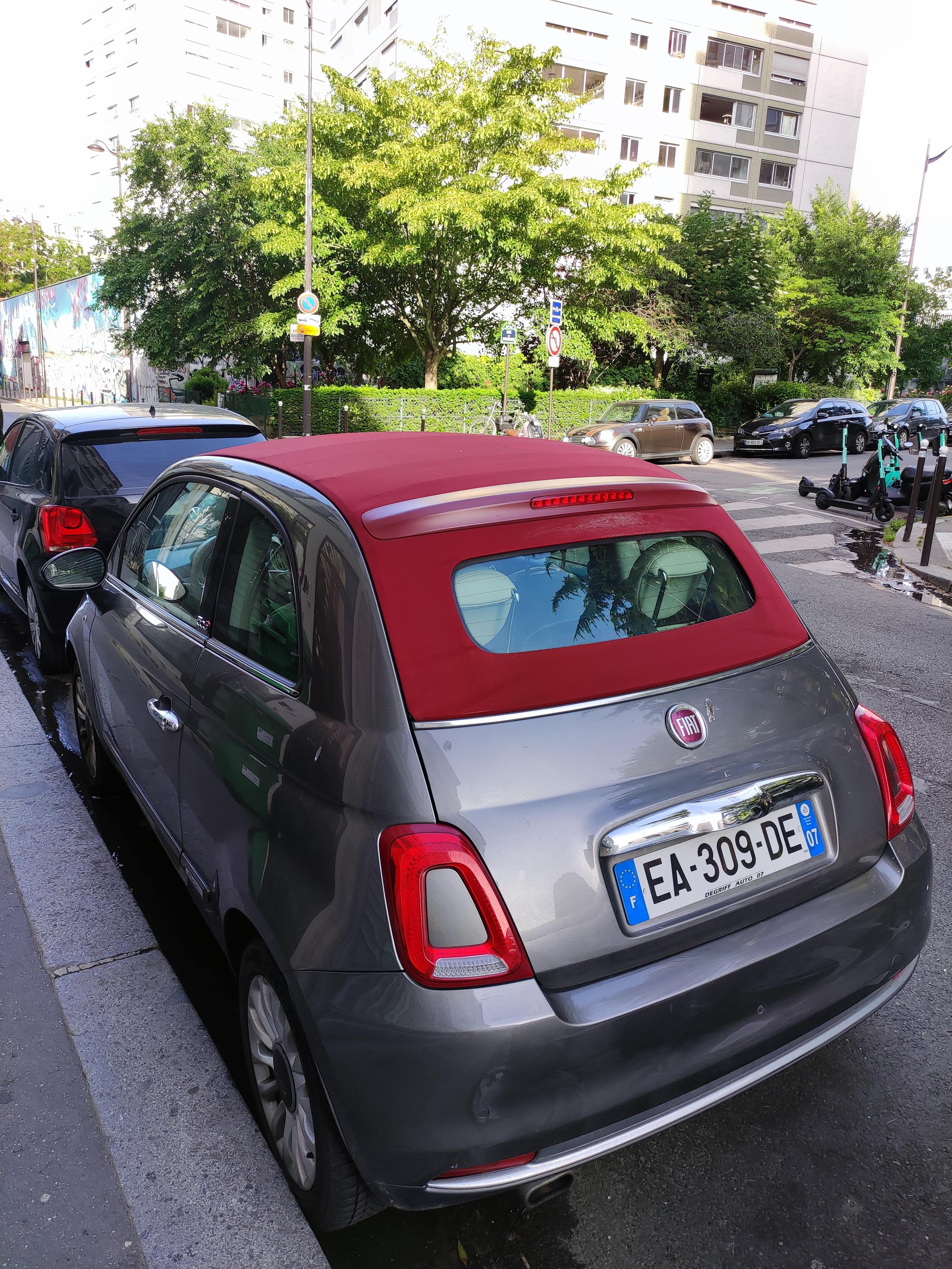 Fiat 500 C Décapotable avec Audio Bluetooth