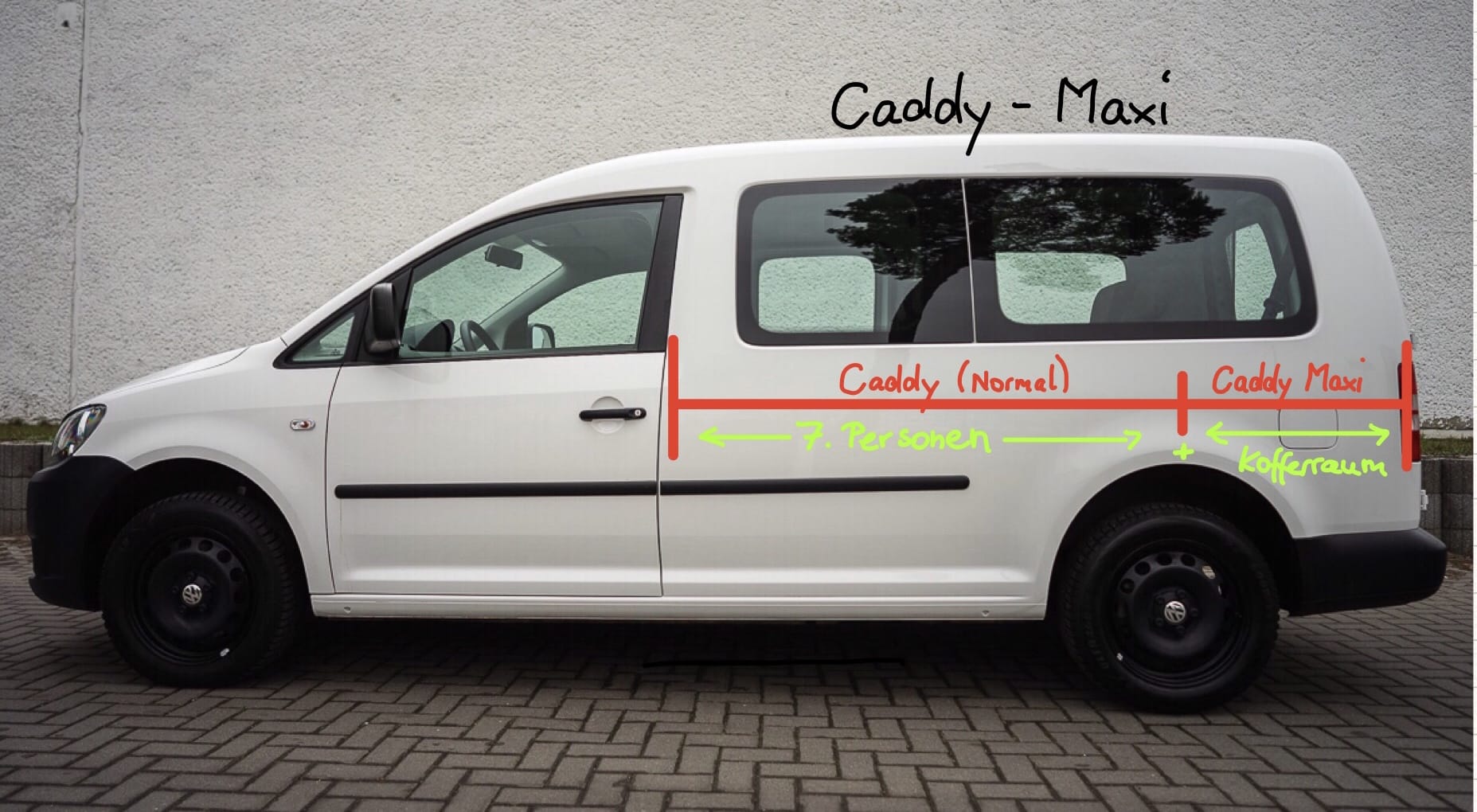 Volkswagen Caddy Maxi *7 Sitze *Automatik *Lang Version!!! mit Audio-/iPod-Zugang