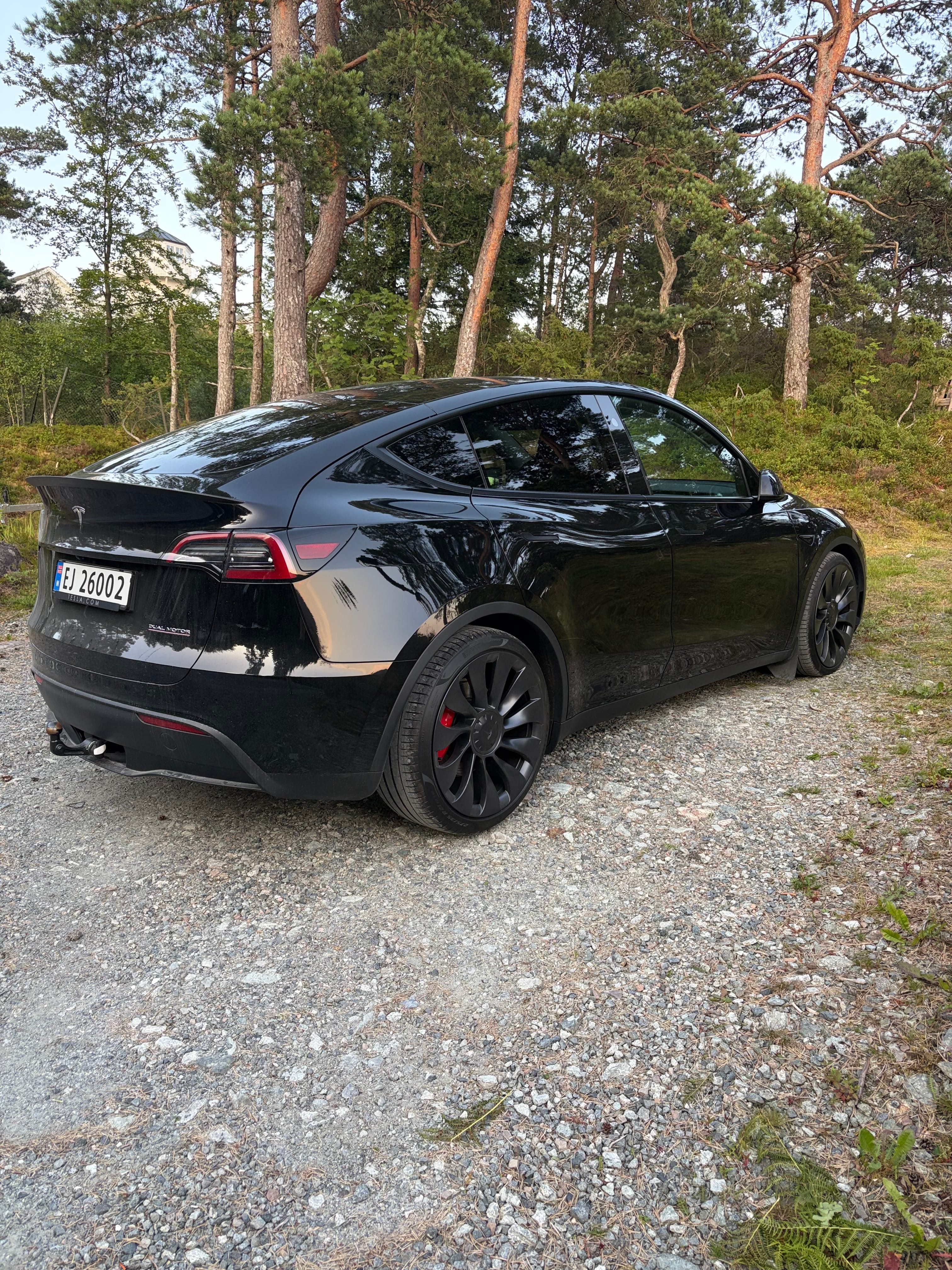 Tesla Model Y Performance med Ryggekamera