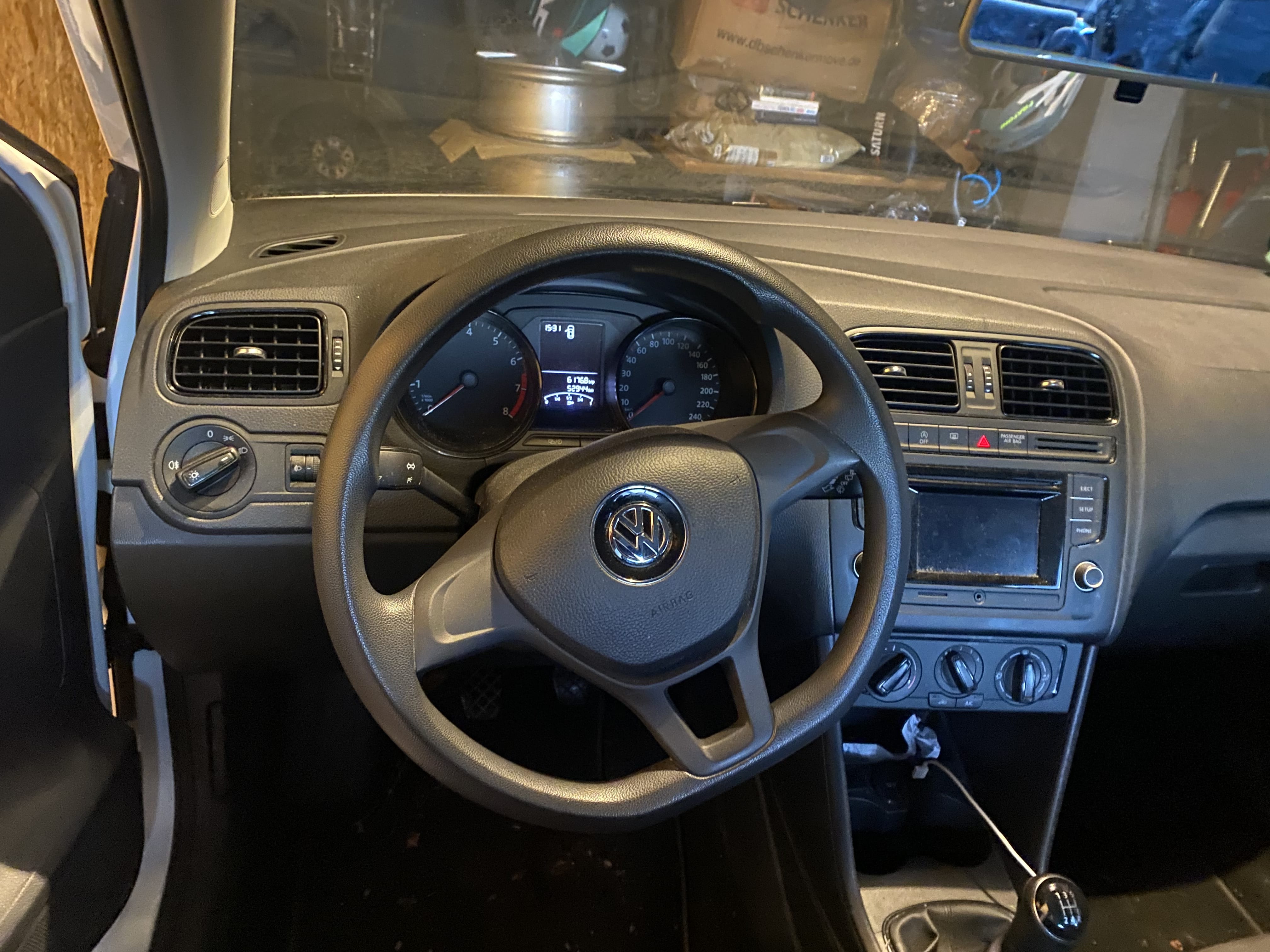 Volkswagen Polo mit Kindersitz