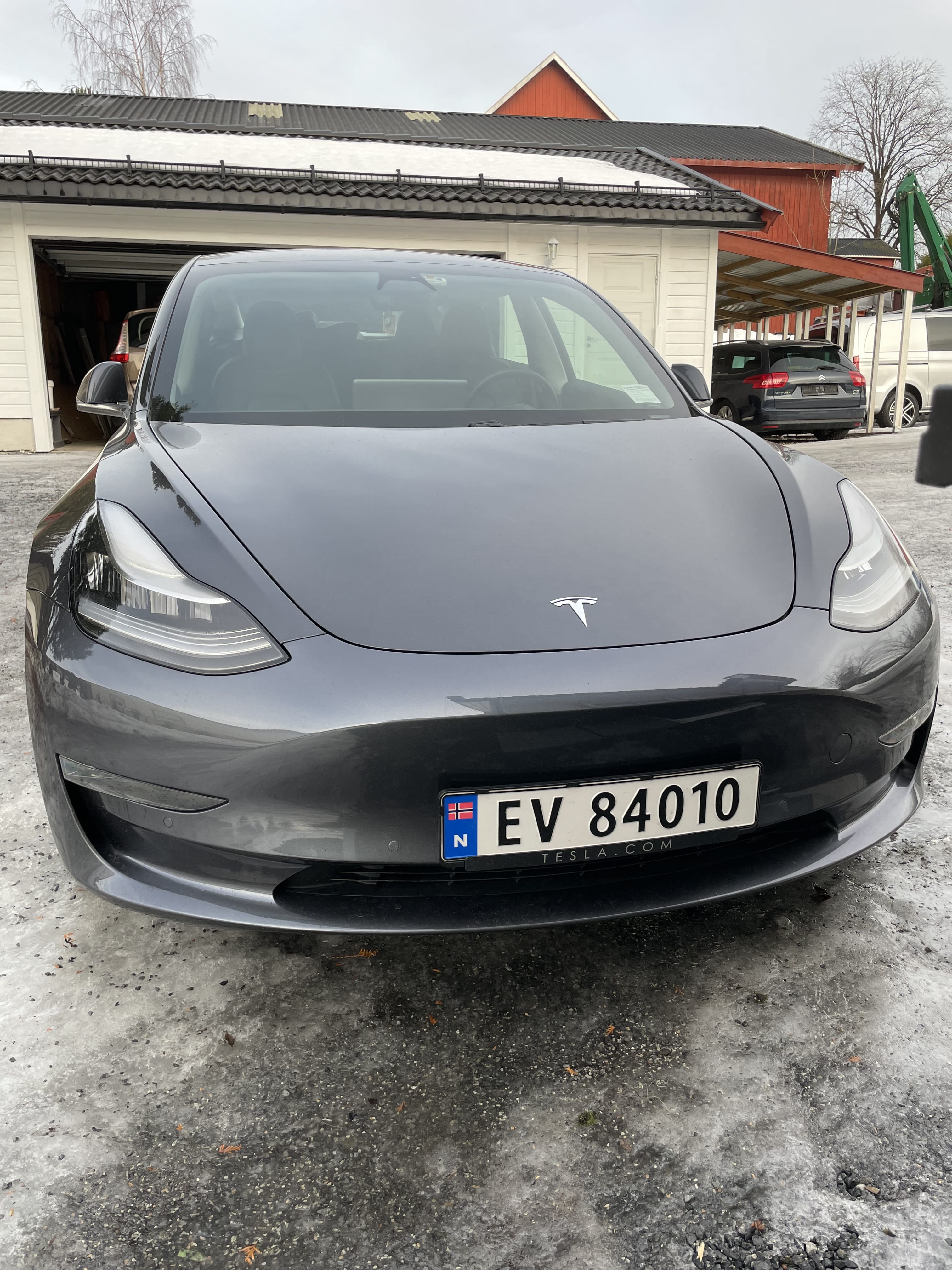 Tesla Model 3 med Cruisekontroll