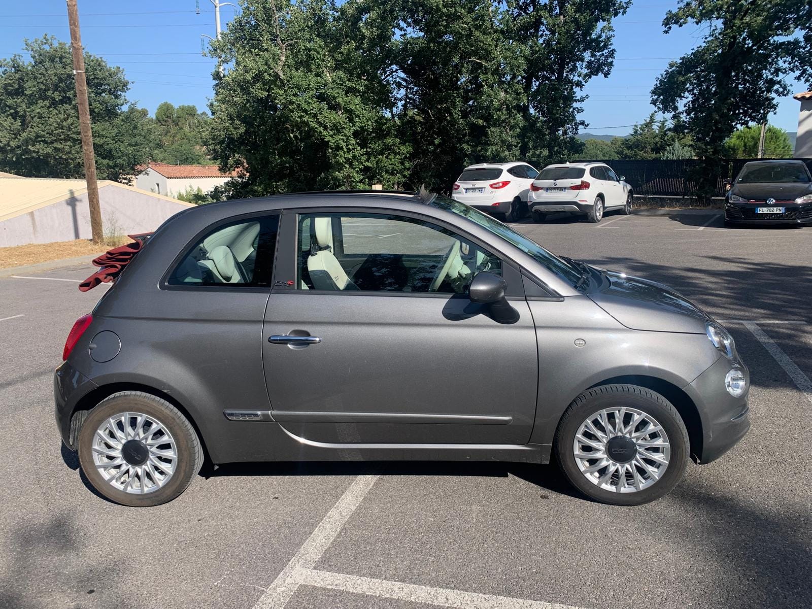 Fiat 500 C avec Climatisation