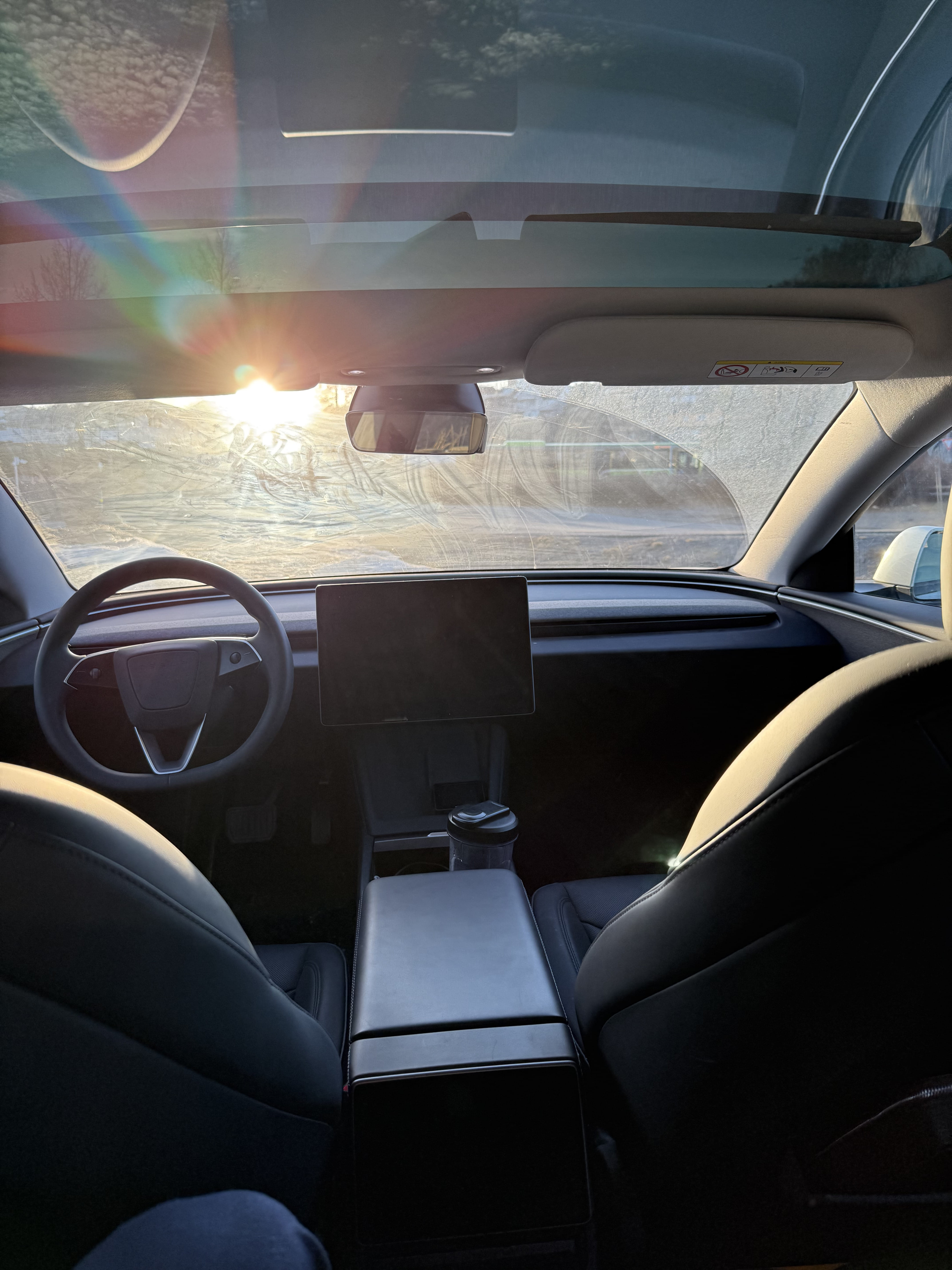 Tesla Model 3 med Ryggekamera