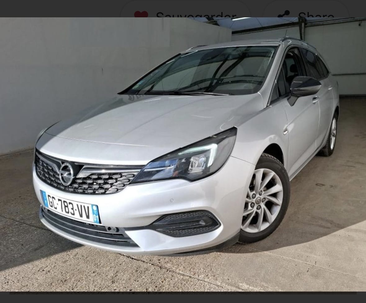 Opel Astra, 2021, Diesel, automatique