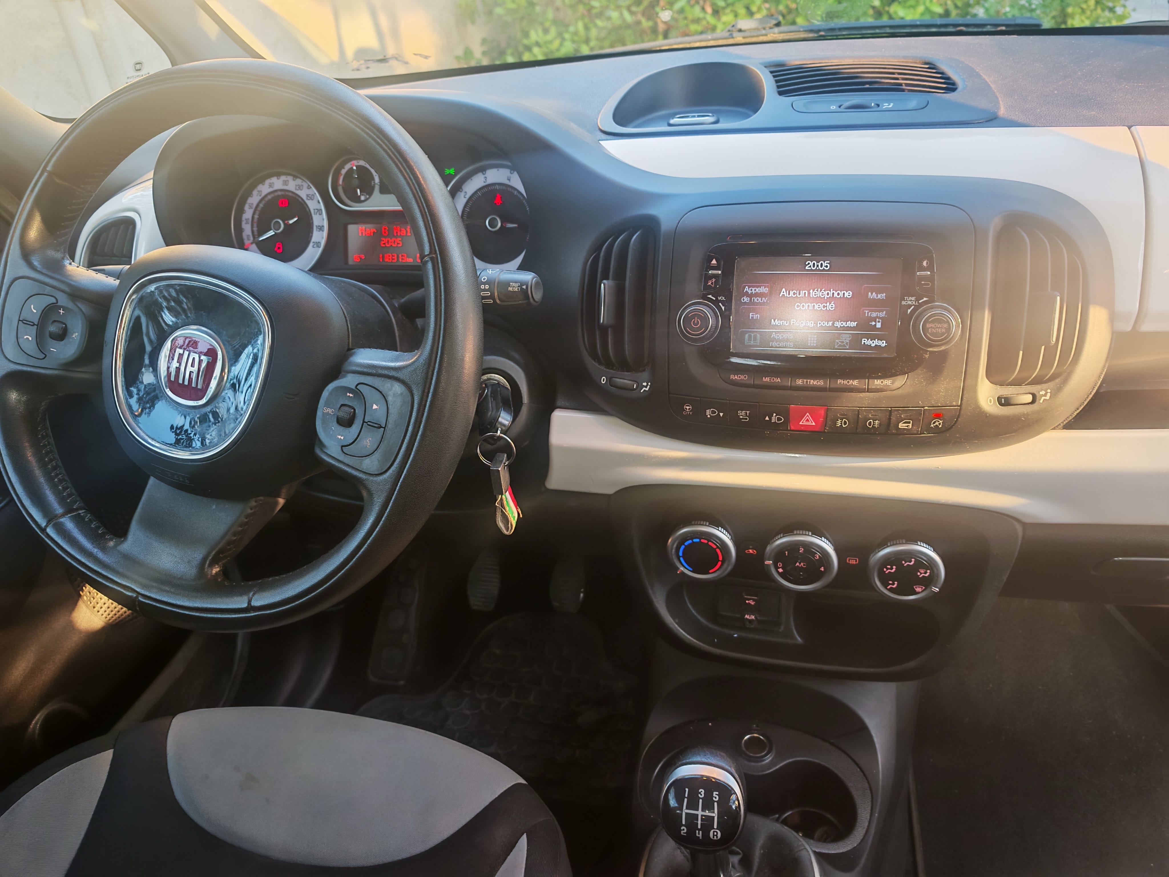 Fiat 500L avec Siège bébé