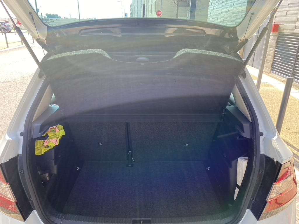 Skoda Fabia with Baby seat