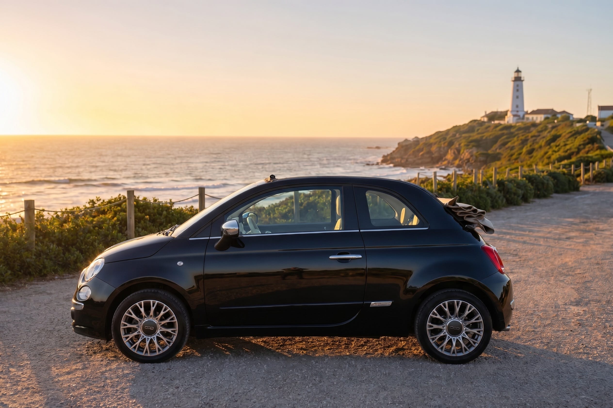 Fiat 500 C Cabriolet • Clim • Aéroport Biarritz avec Audio Bluetooth