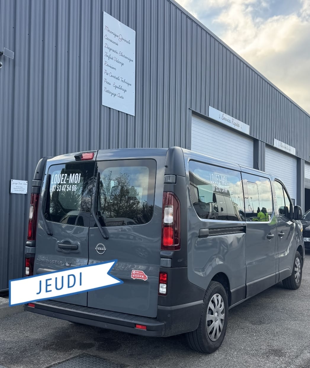 Nissan Primastar avec Pneus neige